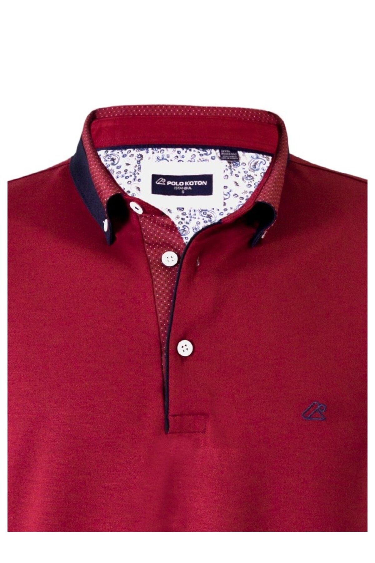 MODA POLOKOTON %100 Pamuk Bordo Polo Yaka Kısa Kollu Erkek Tişört – Yazlık Nefes Alabilir Şık Tasarım