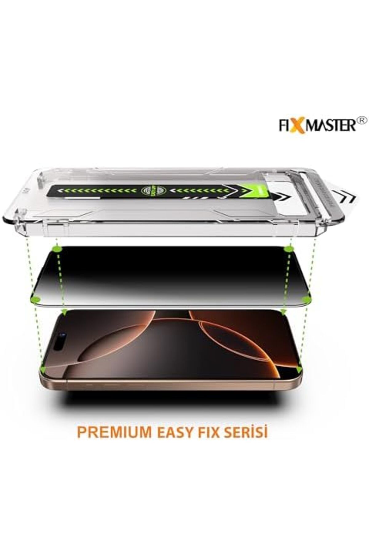 Mena Rise-Diyar-ıFırsatShop Ghost (الخصوصية) زجاج مقسى متوافق مع iPhone 11 وiPhone Xr، Easy Fix Kola 2