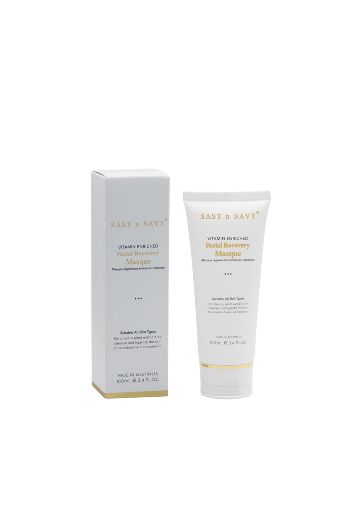 SASY N SAVY-Revitalizing facial mask with vitamins - Cleansing and revitalizing for normal and oily skin 1