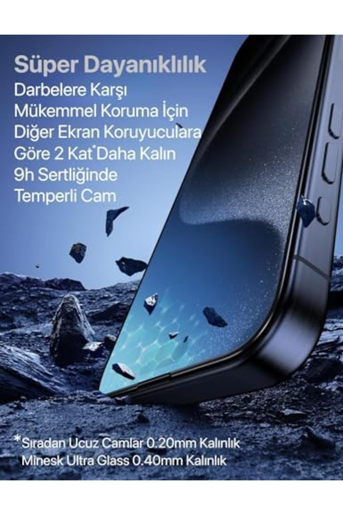 Mena Rise-Diyar-ıFırsatShop ترصيص فائق القوة ضد الخدش والصدمات لهاتف iphone 15 Pro Max 2