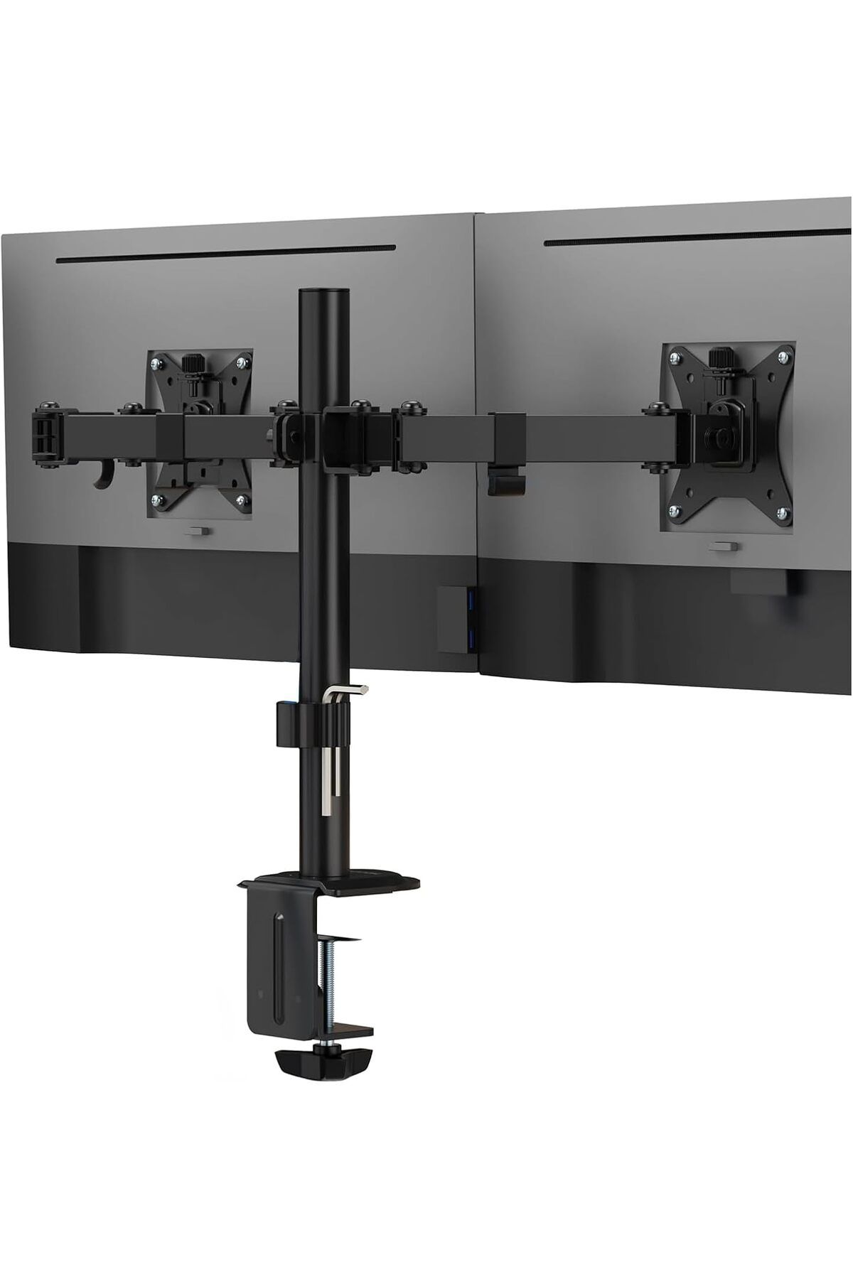Mena Rise Çift Kol Monitör Standı 32" Ekrana Kadar Monitör Standı Çift Ekran Monitör Standı Çift Koll