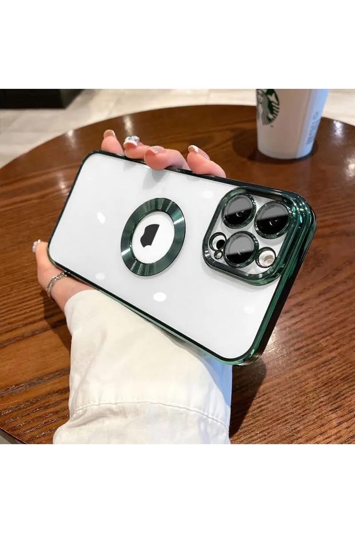Mena Rise TuonShop GİYİM & AKSESUAR iphone 13 Pro Max (6.7) uyumlu Laser Silikon Arkası Şeffaf Kamera