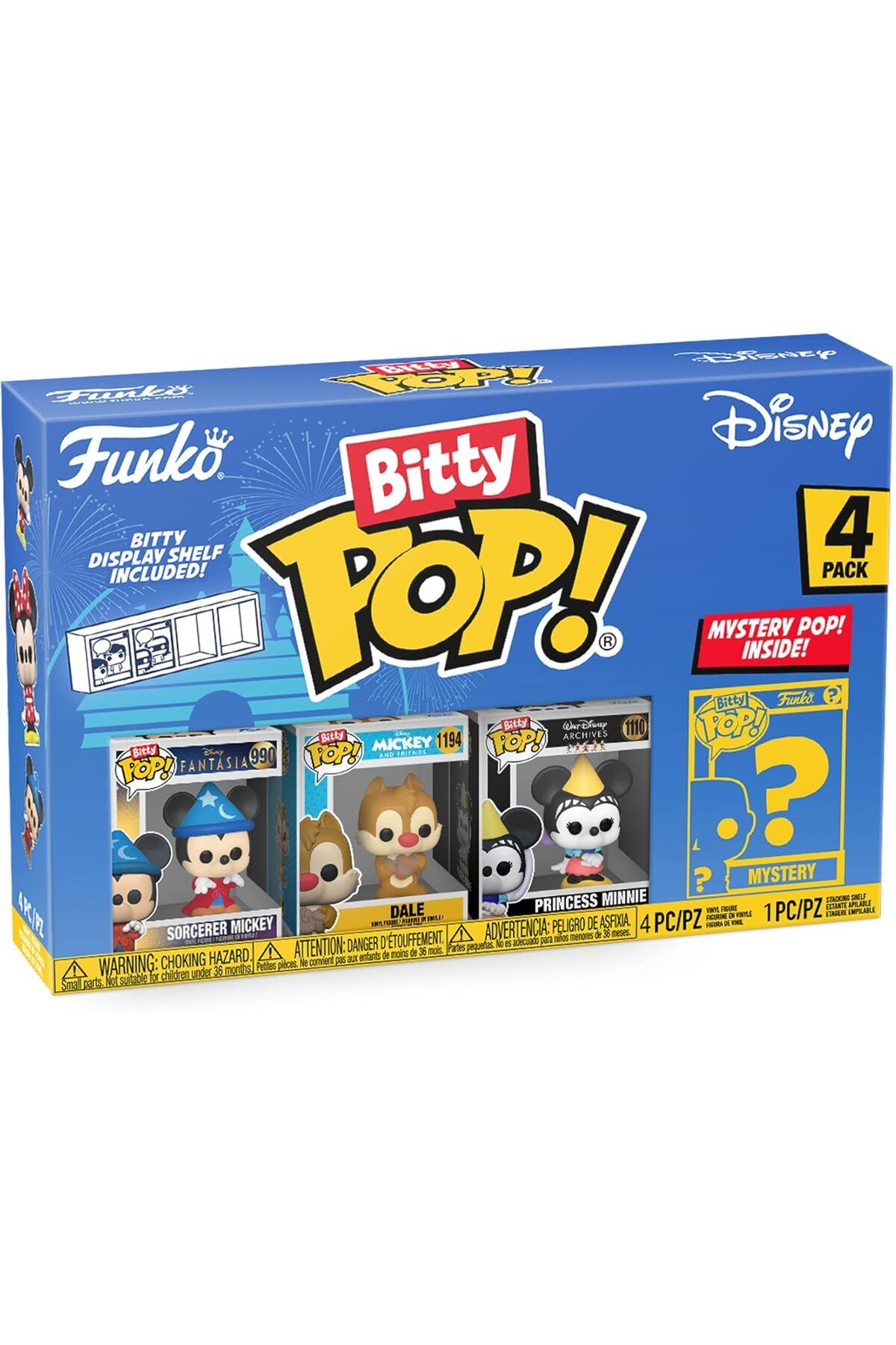 Mena Rise Bitty POP Figür - Sorcerer Mickey 4PK 1064272