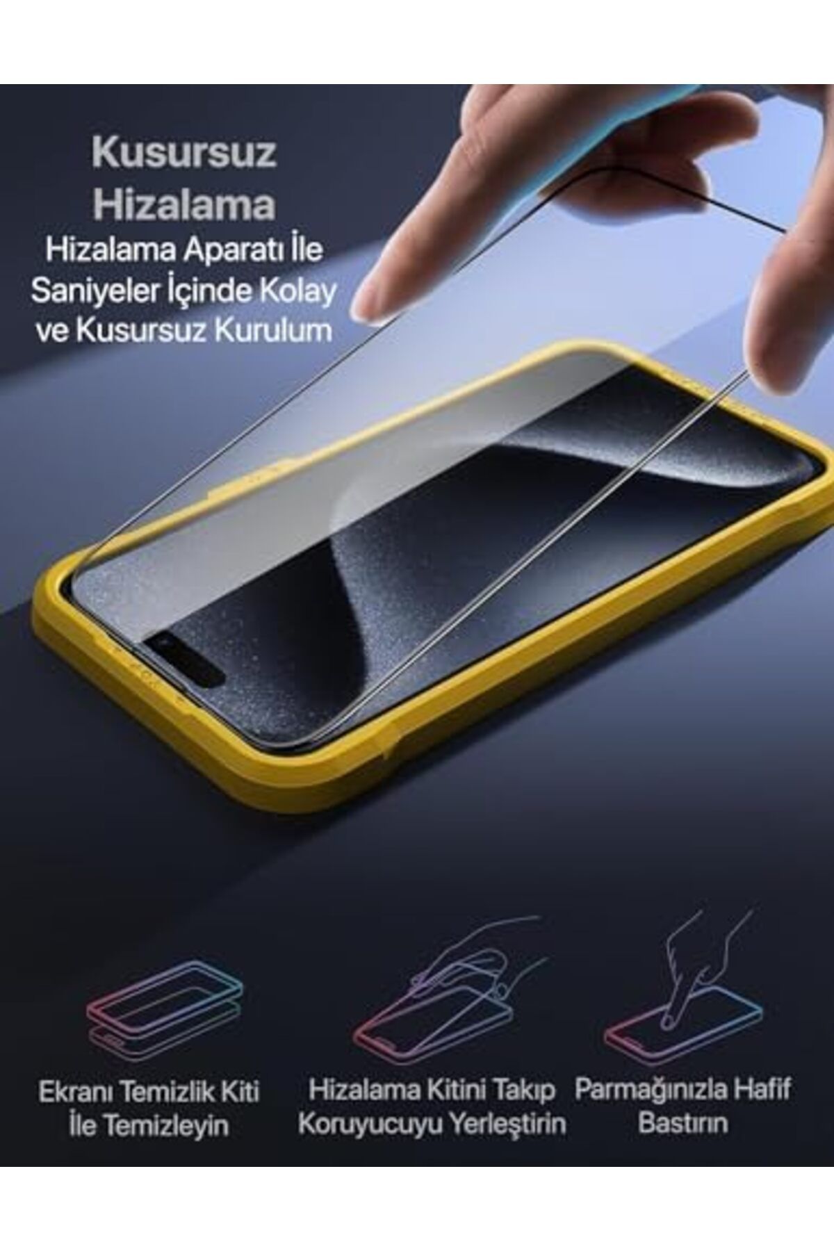 Mena Rise-Diyar-ıFırsatShop ترصيص فائق القوة ضد الخدش والصدمات لهاتف iphone 15 Pro Max 3