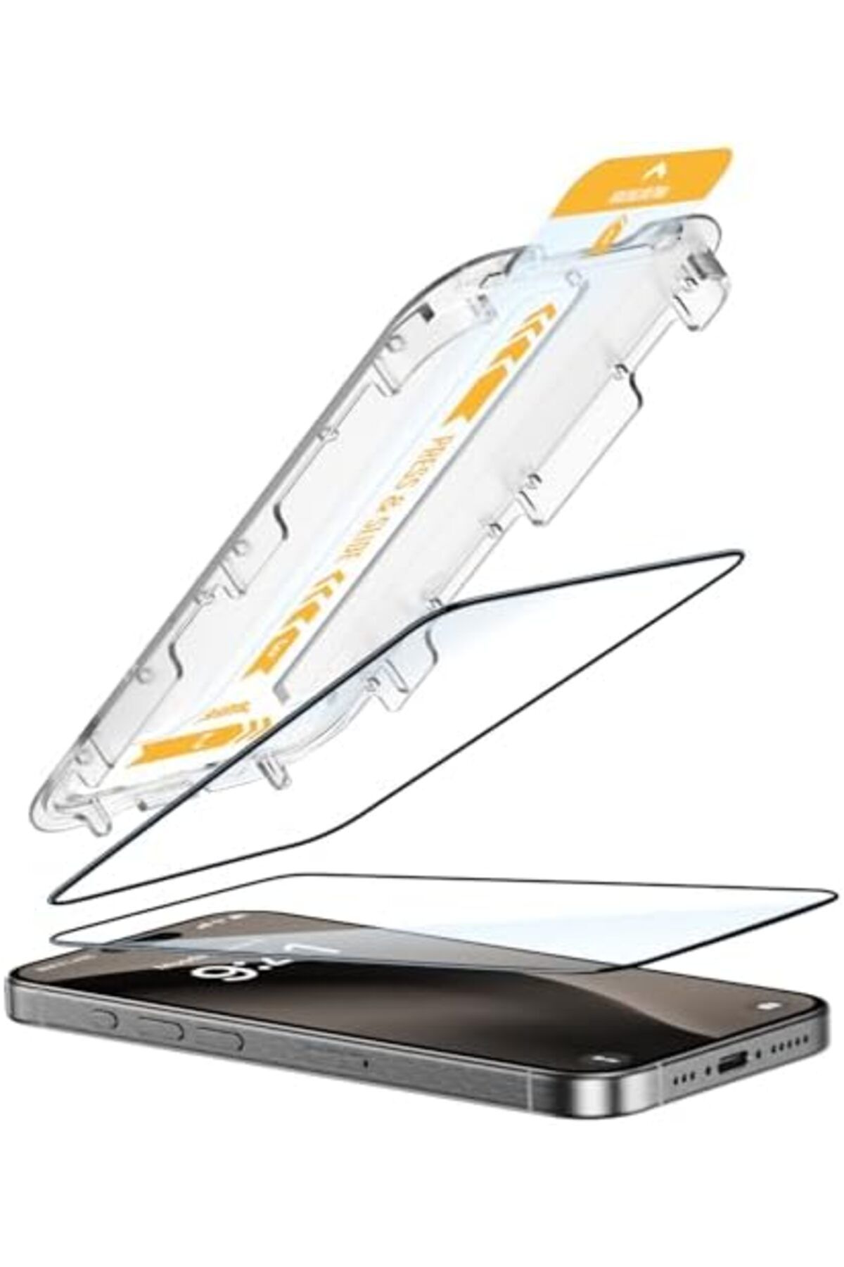 Mena Rise-AzrlyAShop LABS 5D EasyFit متوافق مع iPhone 16 Series 2 قطعة واقي شاشة سهل الاستخدام 3