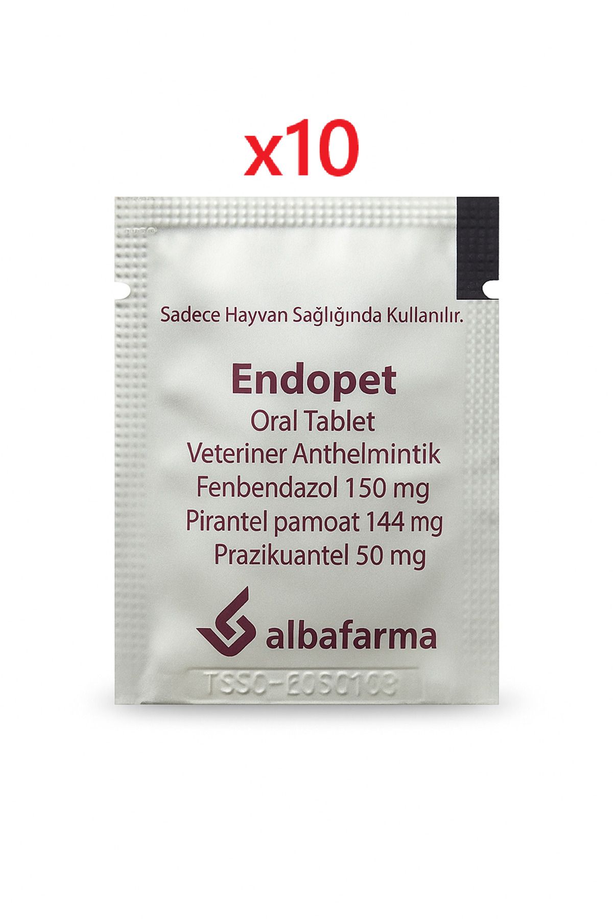 Orqinel Albafarma Endope Kedi-Köpek Için Iç Parazt Tablet X10 Adet