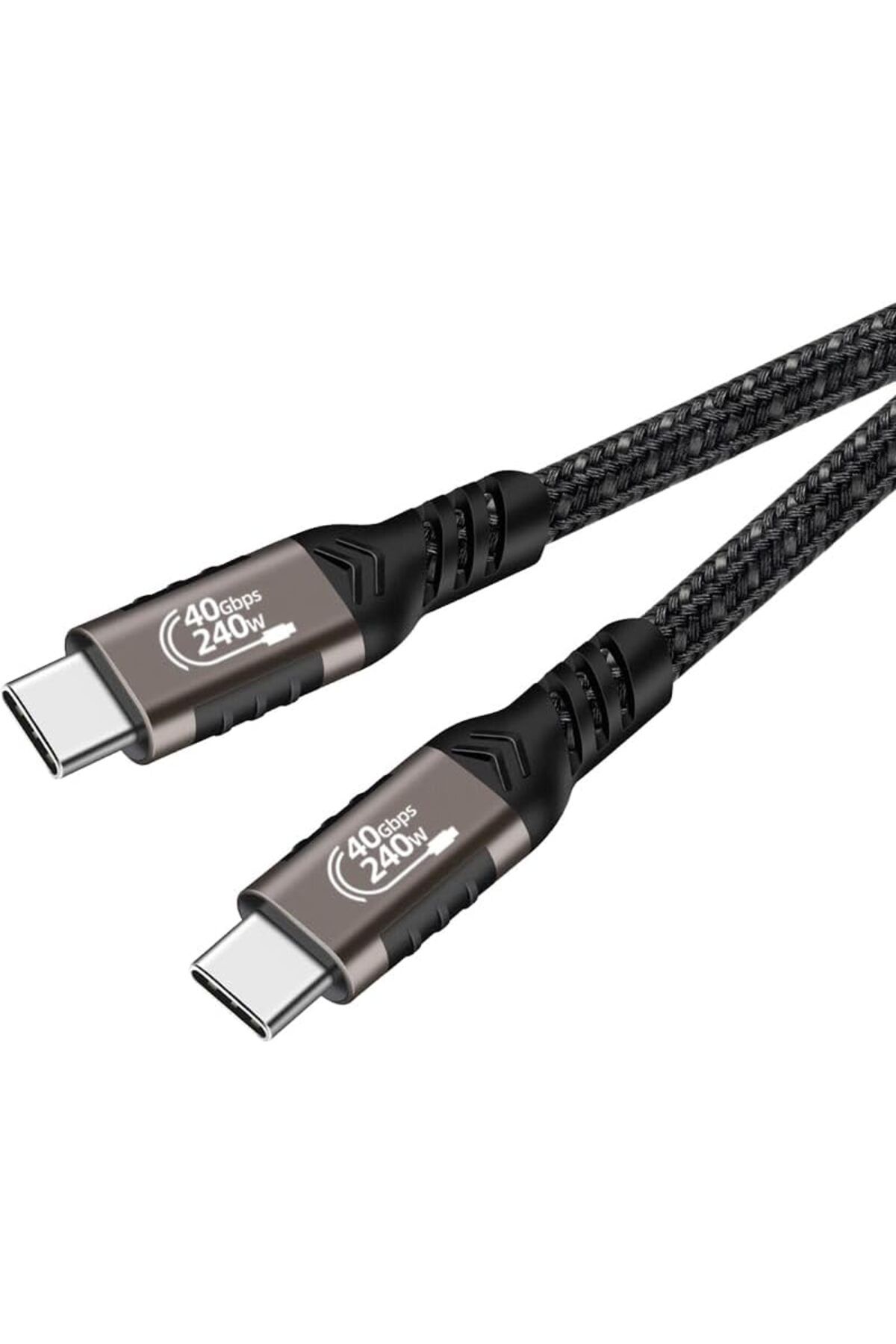 Mena Rise TuonShop QG01 Type-C to Type-C USB4 PD Data Kablosu 240W 40Gbps 8K@60Hz 0.5 Metre Siyah 1122991