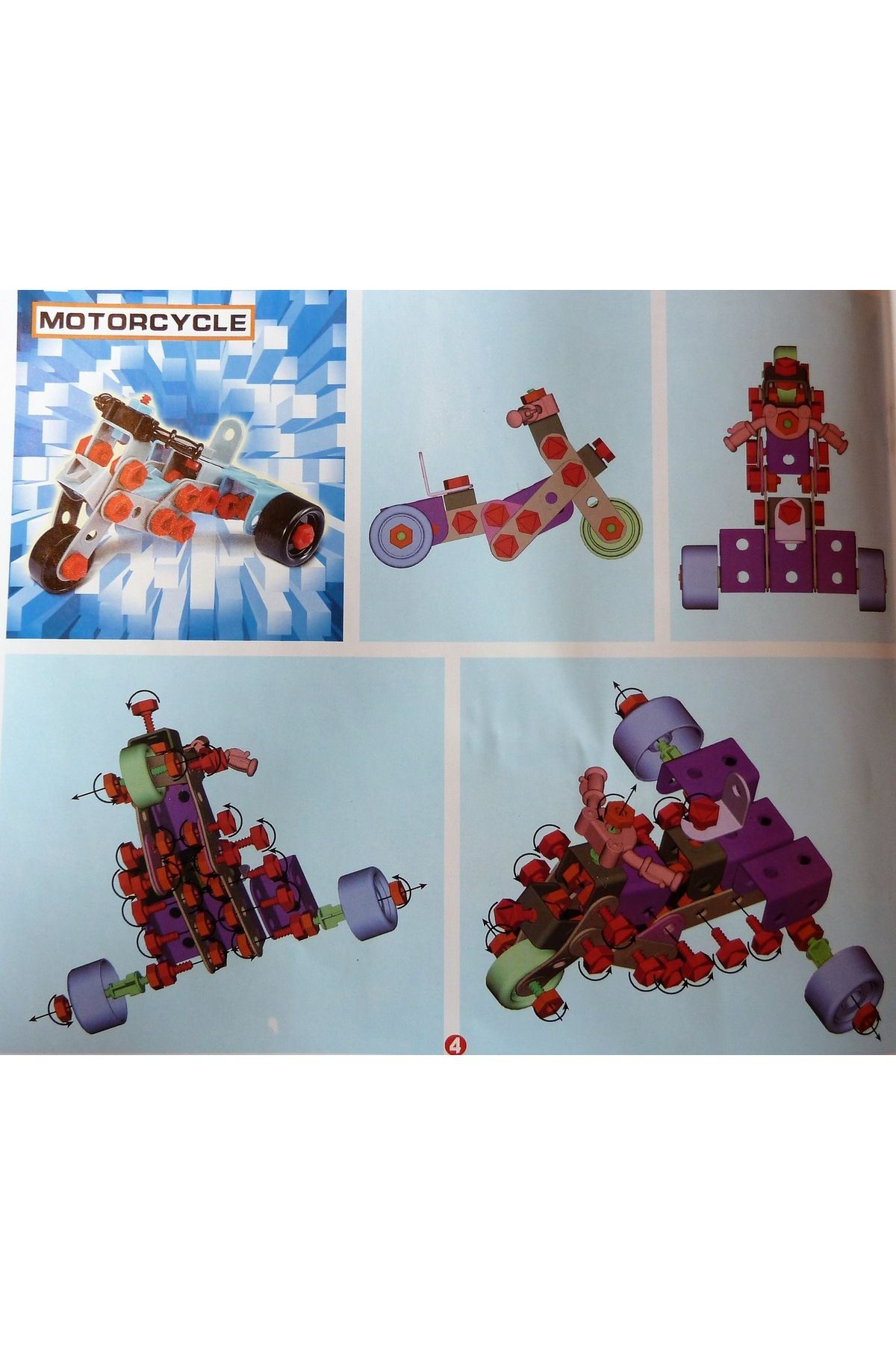 IDL-IDL Junior Block Construction Set, Very Friendly, Equipped with 550 Elements that Allows Little Ones 7