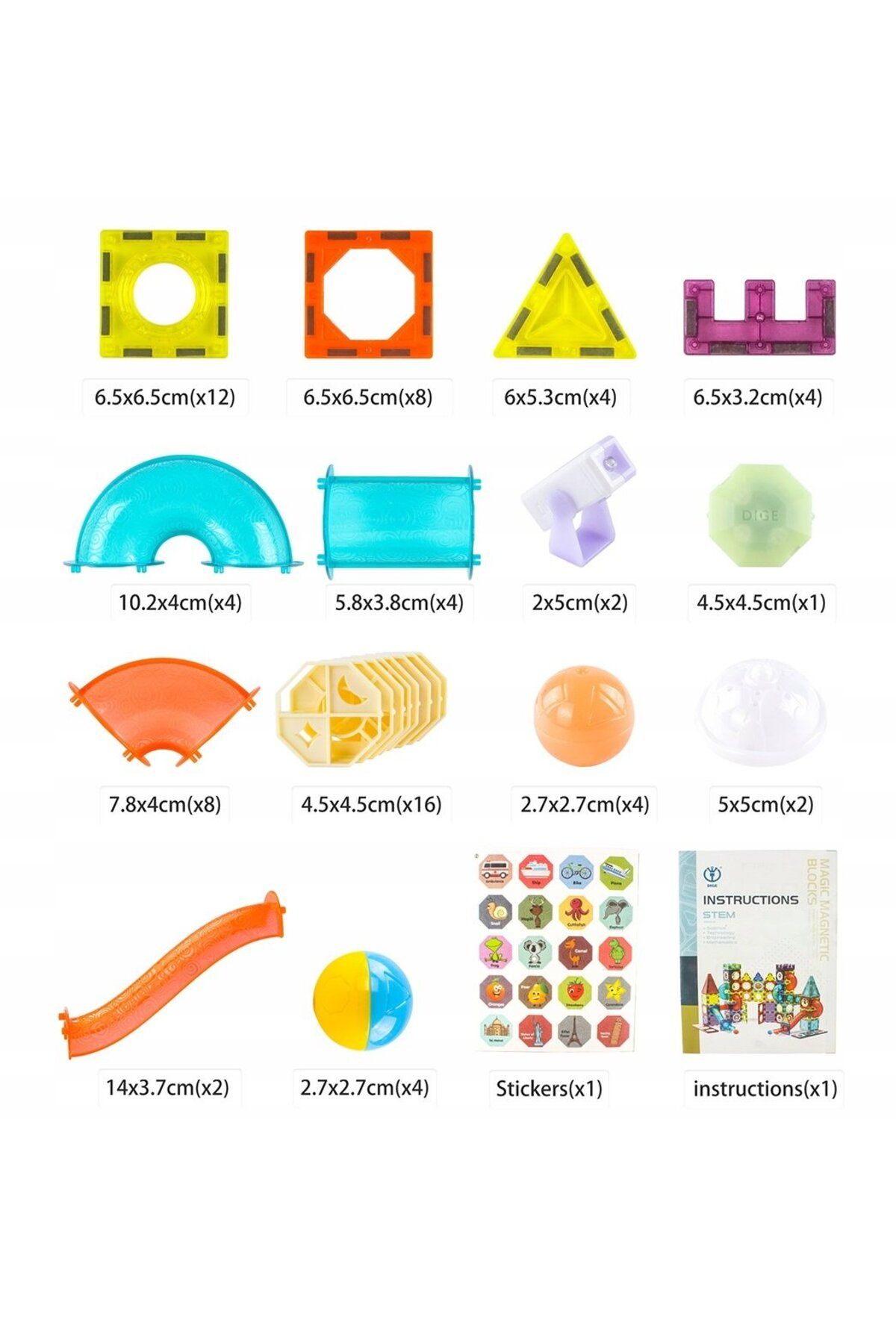 ideal STORE-Set Inteligent de Constructie Magnetic cu Lumina idealStore Strong Magnets, Include 75 elemente Mult 5