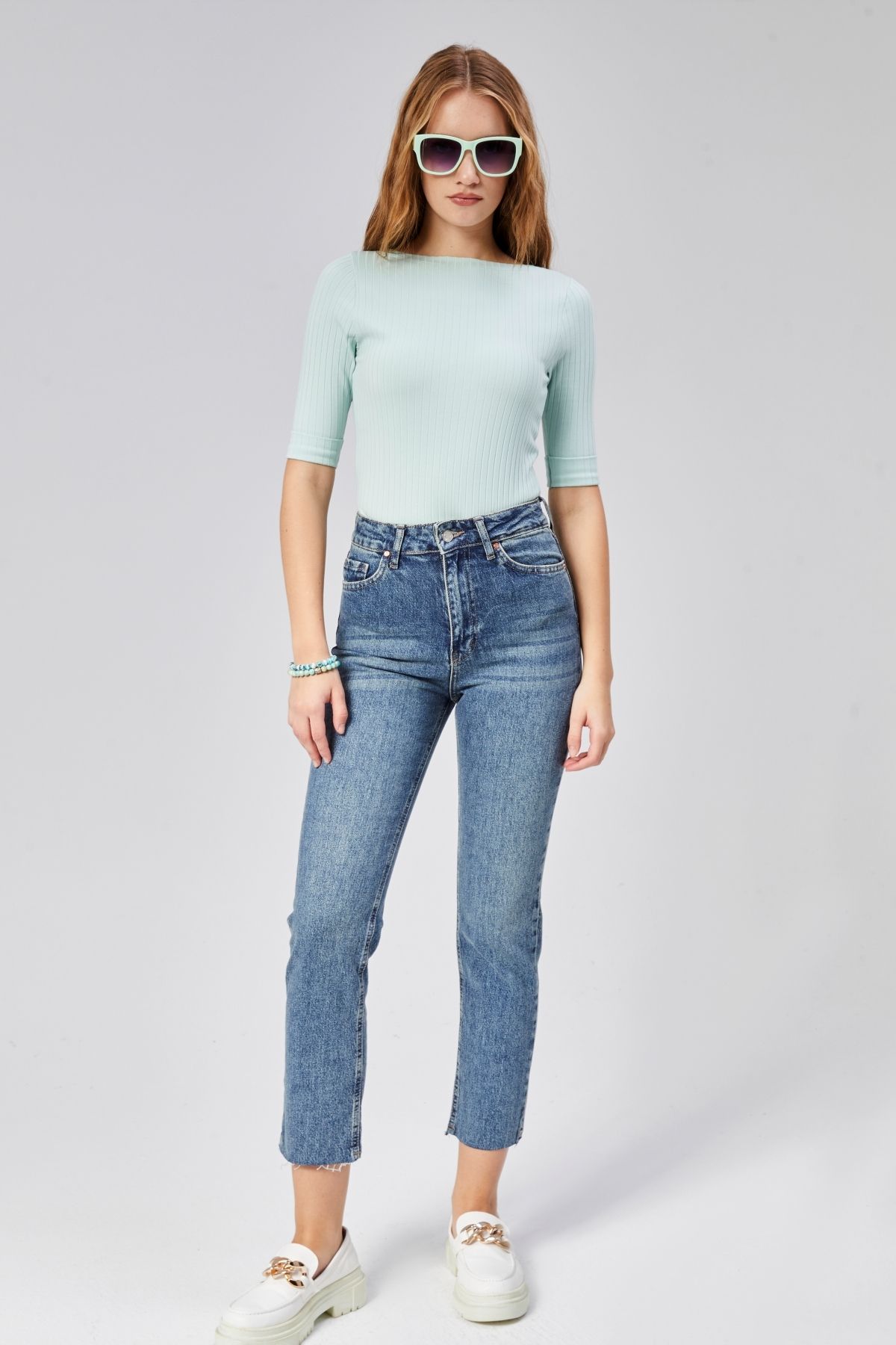TF The Fancy For You Kadın Slim Fit Mom Jean