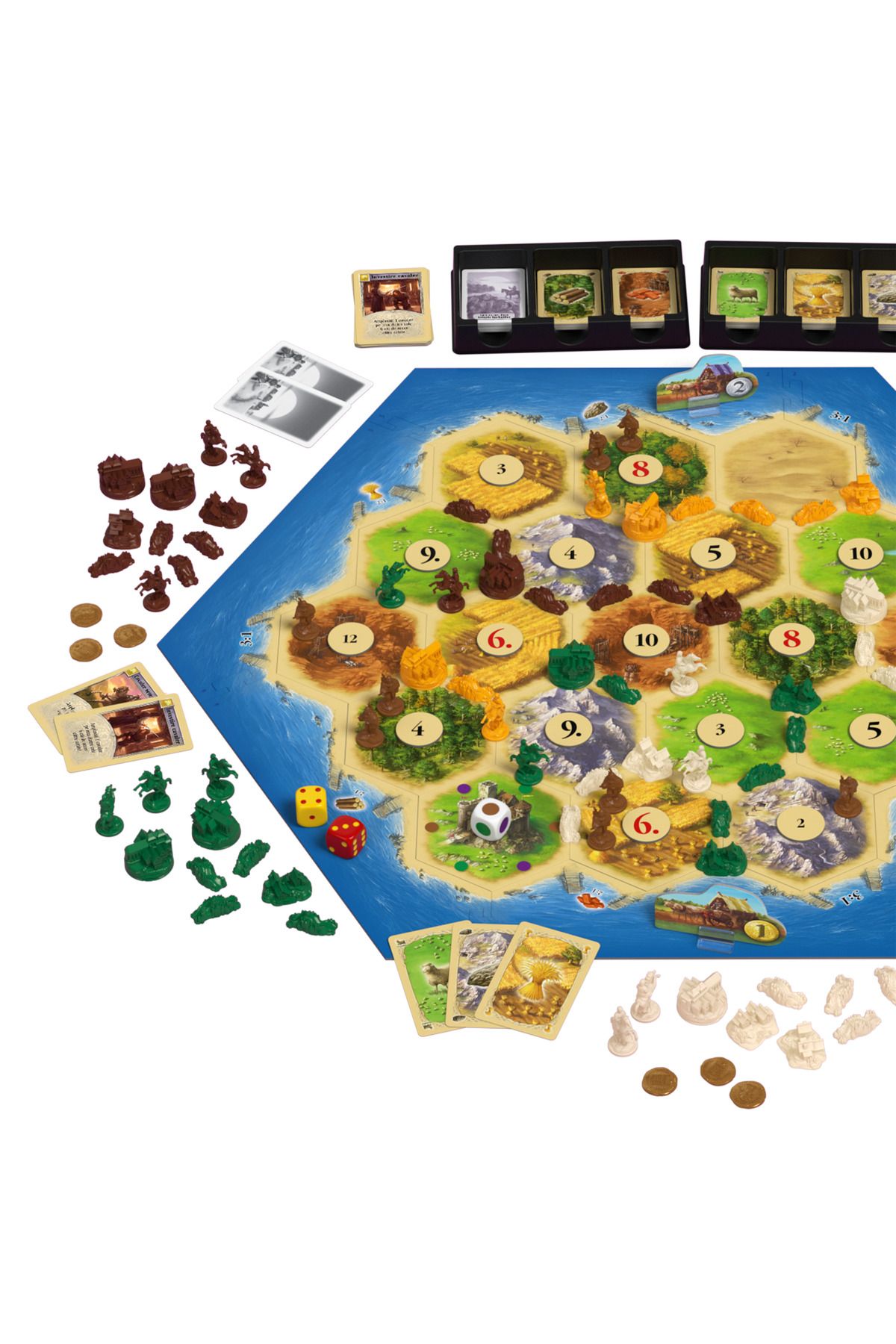 ideal STORE-CATAN Board Game - Base Game, idealSTORE Includes 19 Hexagonal Regions, 6 Edges, 18 Tokens 6