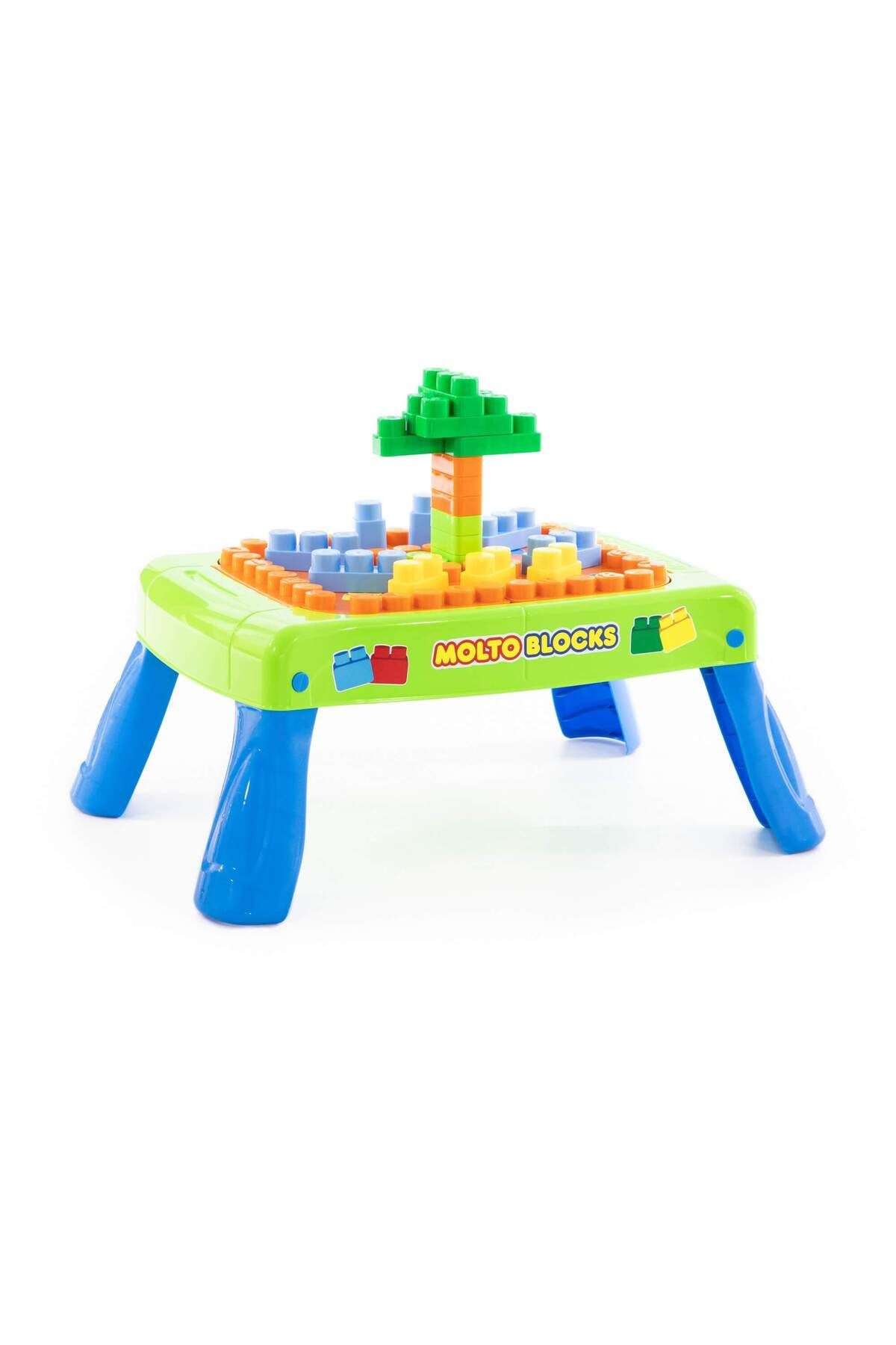 ideal STORE-MoltoBlocks idealSTORE Building Blocks Table Set, Dimensions 64 x 46 x 27 cm, Includes 20 4