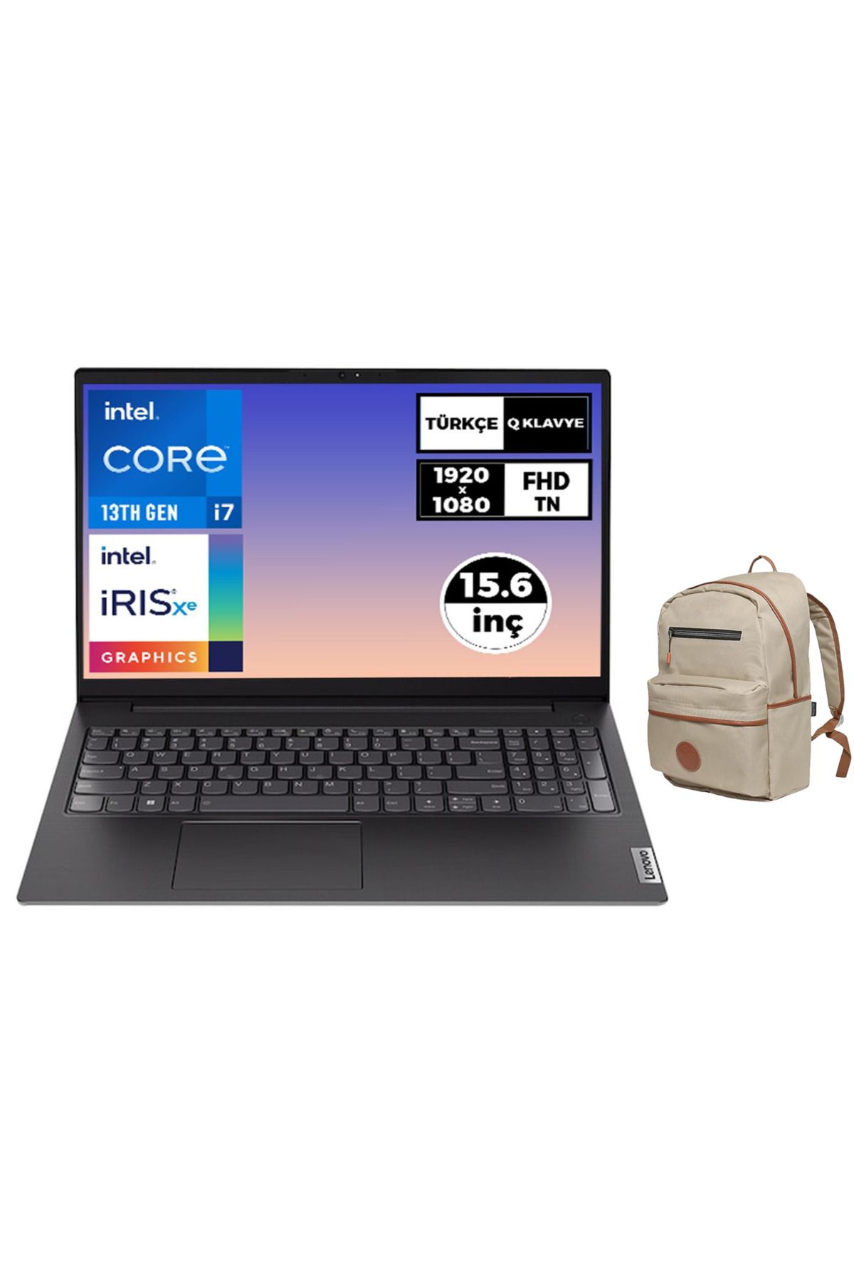 LENOVO V15 Gen 4 i7-1355U 16GB 1TB SSD 15.6" FHD Freedos Laptop + Çanta 83A100GPTR 005