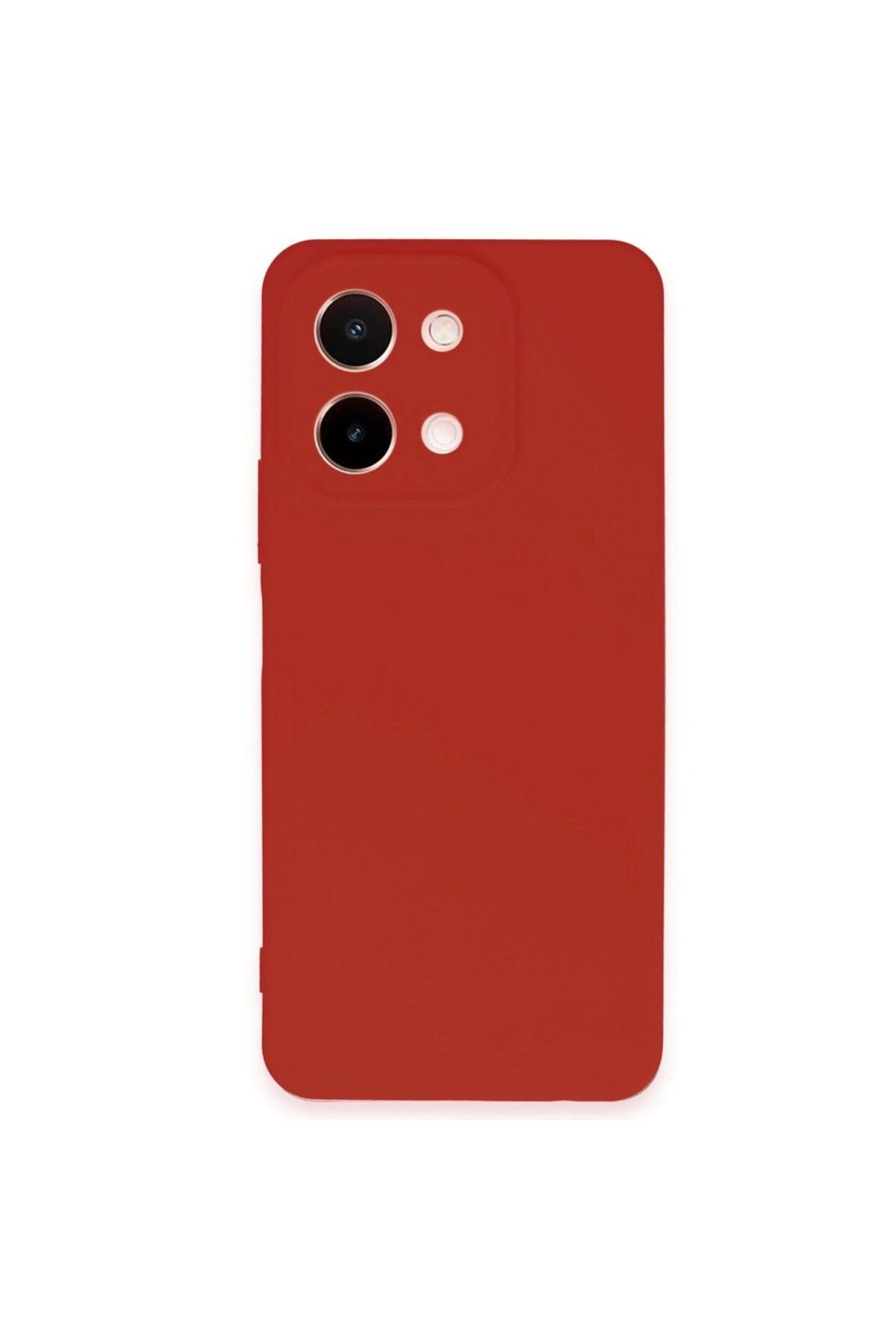 KılıfShop Vivo Y28 Kılıf Silikon First Silikon Kırmızı