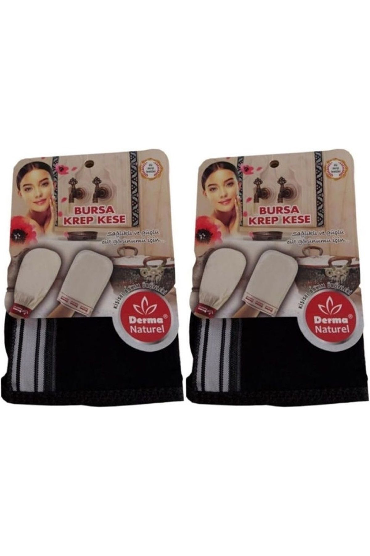 Derma Naturel Krep Kese - Siyah MS-28 (2 Li Set)