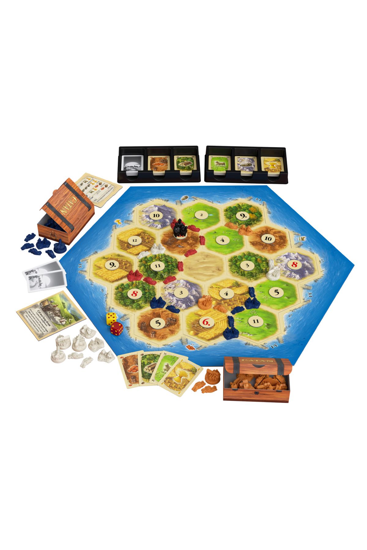 ideal STORE-CATAN Board Game - Base Game, idealSTORE Includes 19 Hexagonal Regions, 6 Edges, 18 Tokens 2