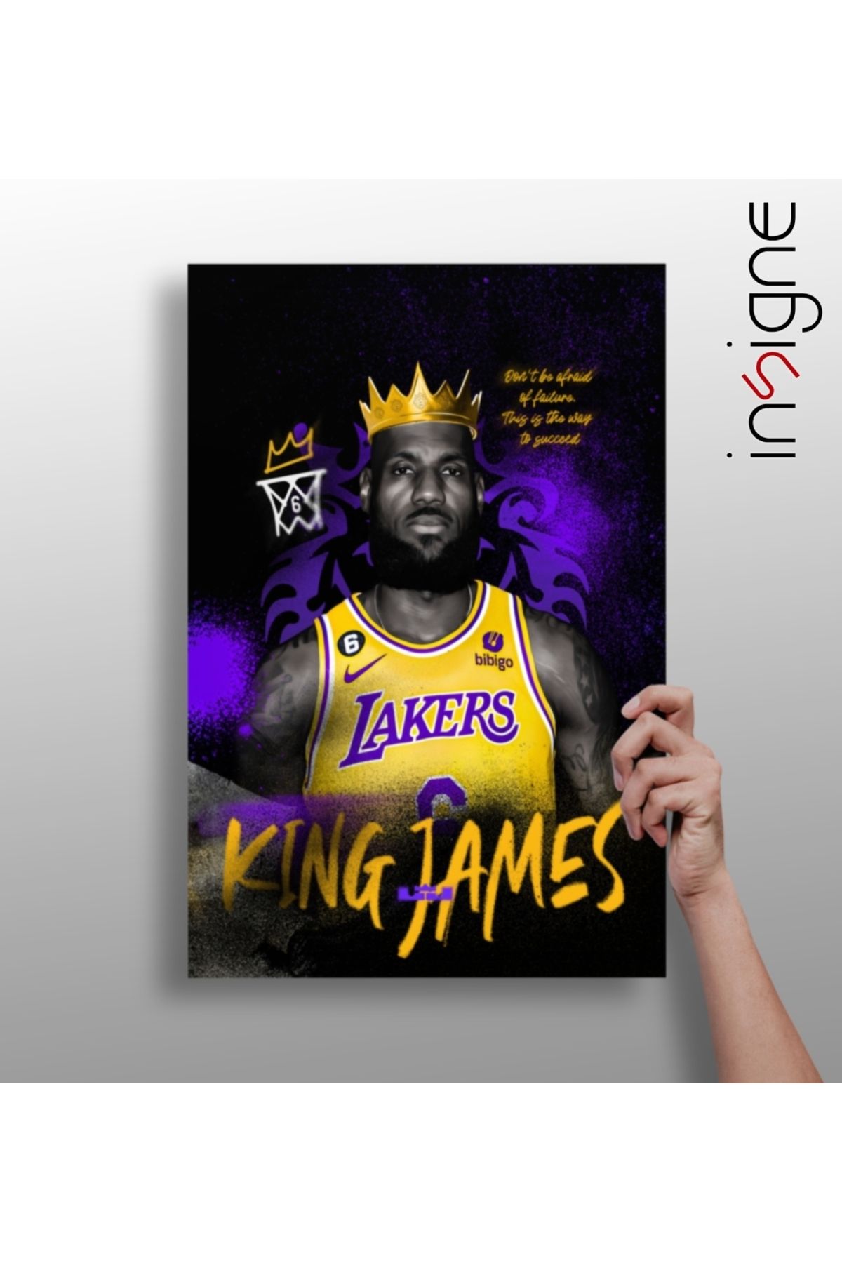 Insigne King James Alüminyum Tablo