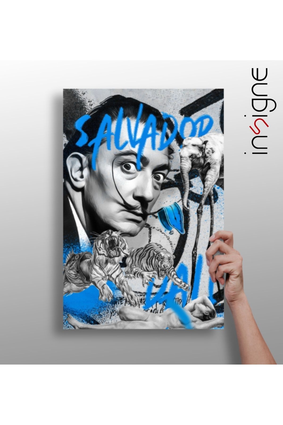 Insigne Salvador Dali Alüminyum Tablo