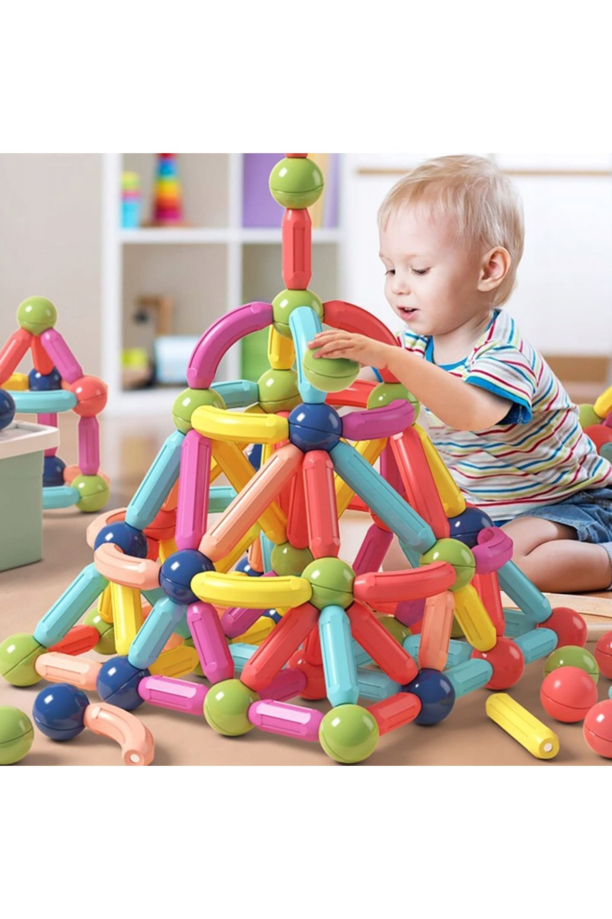 ideal STORE-idealStore All Magnetic Building Blocks Puzzle, Educational game, Develops Creativity, Con 7