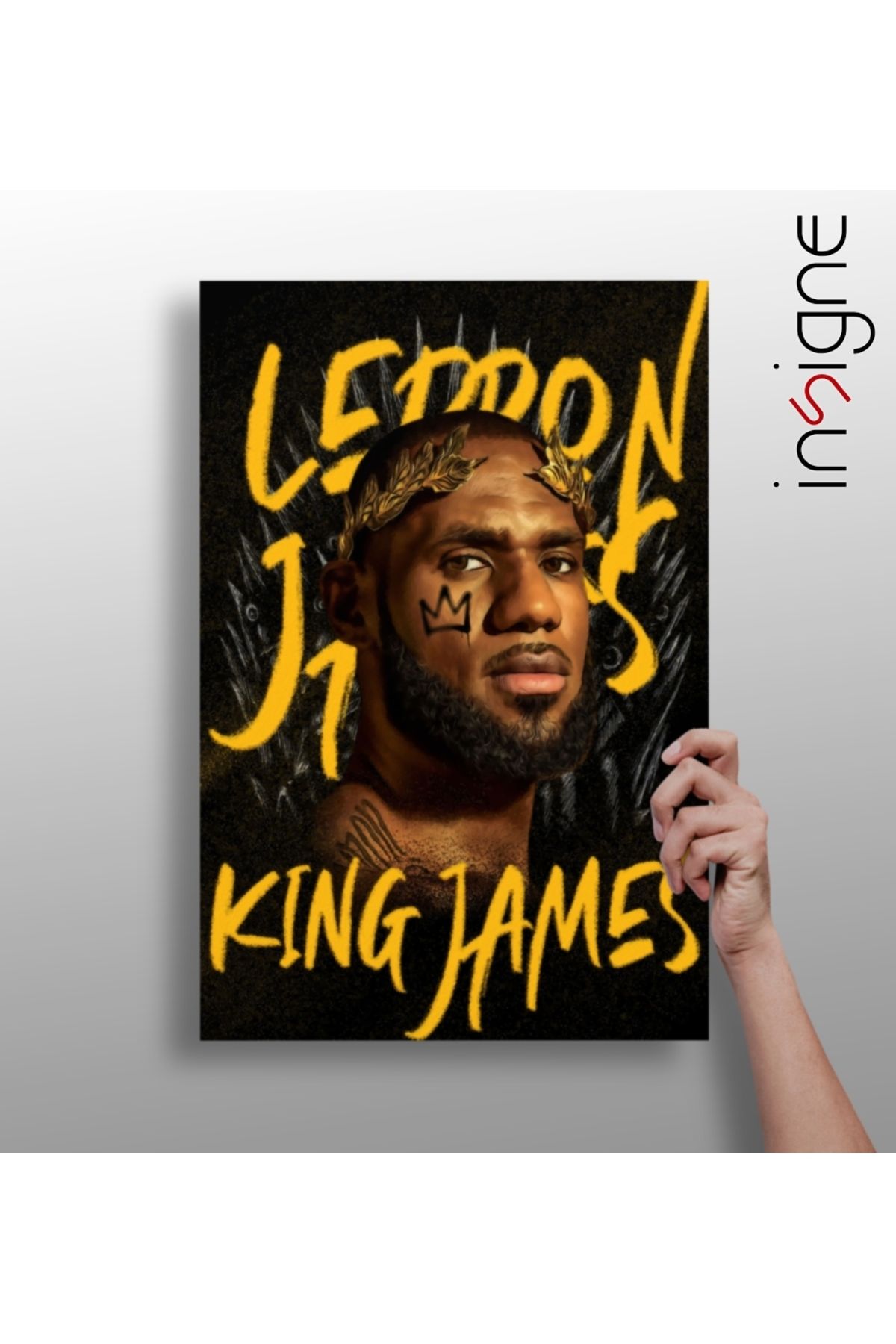 Insigne Kral Lebron Alüminyum Tablo