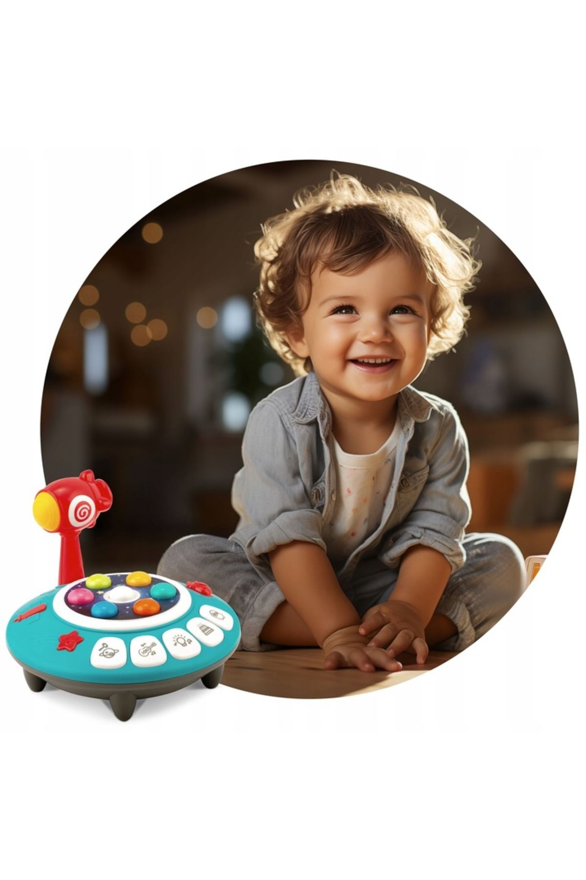 ideal STORE-Children's toy UFO Spaceship idealSTORE, with Hammer and Lights, Melodies, Develops Motor Skills 3
