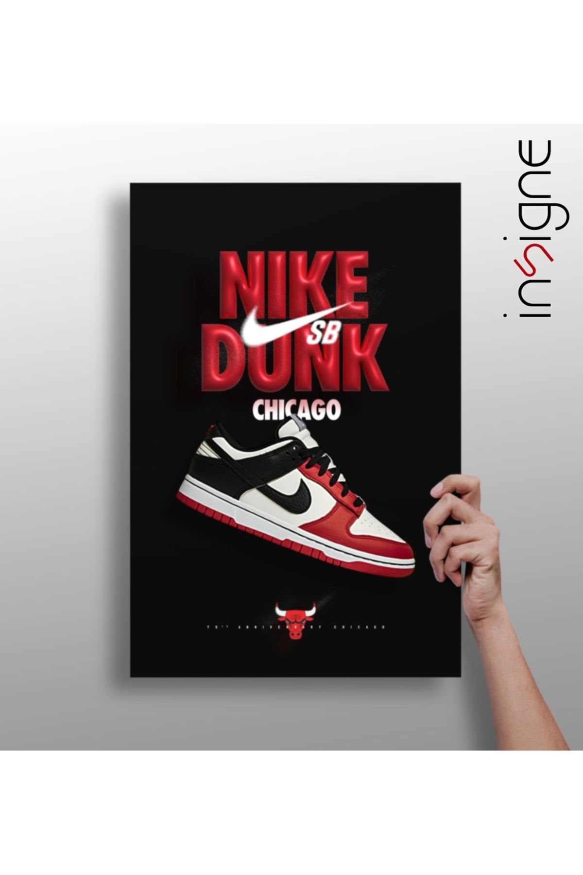 Insigne Retro Sneakers Alüminyum Tablo