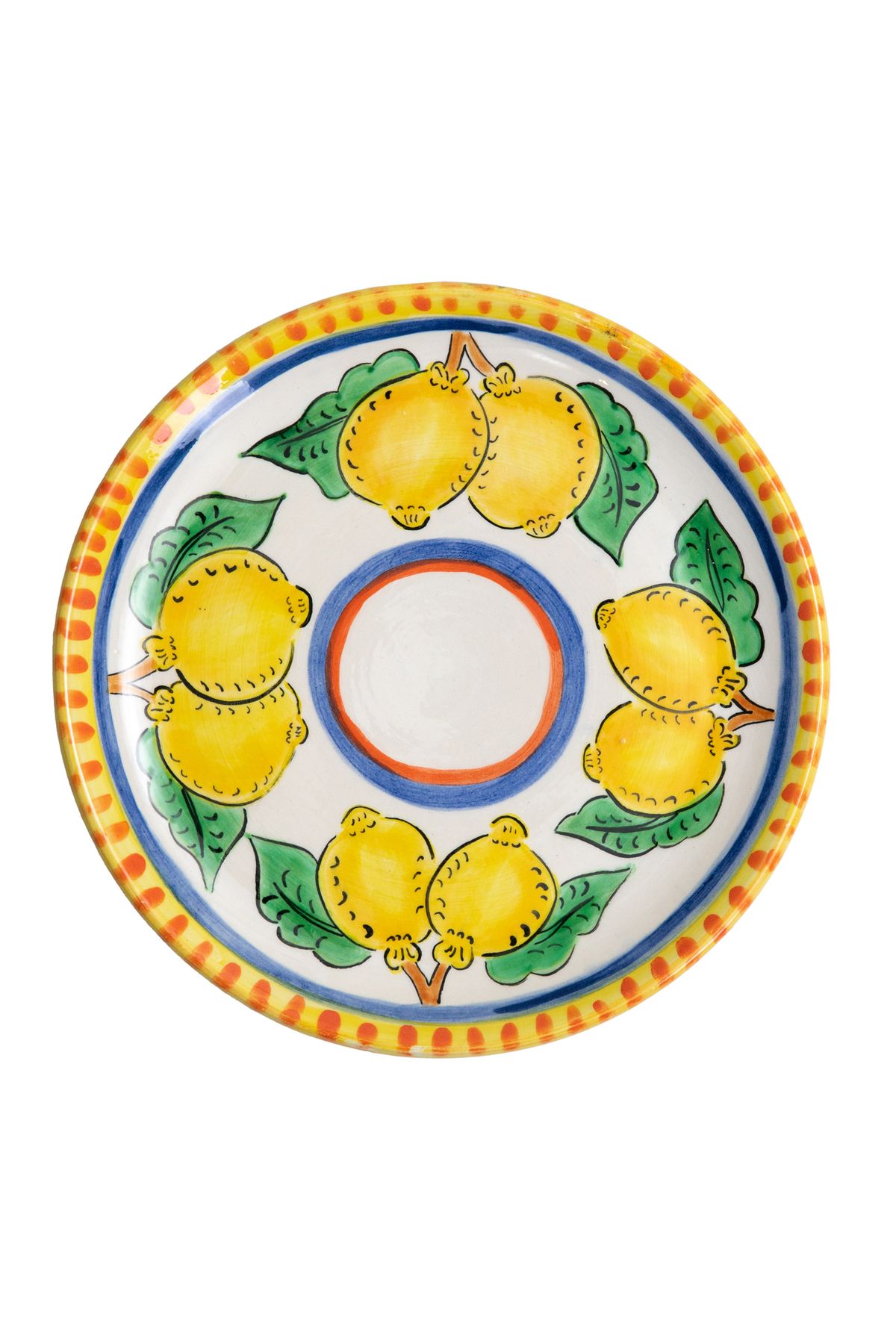 Feeling Good Inside Sicilian Lemon Collection Handmade Seramik Yemek Tabağı