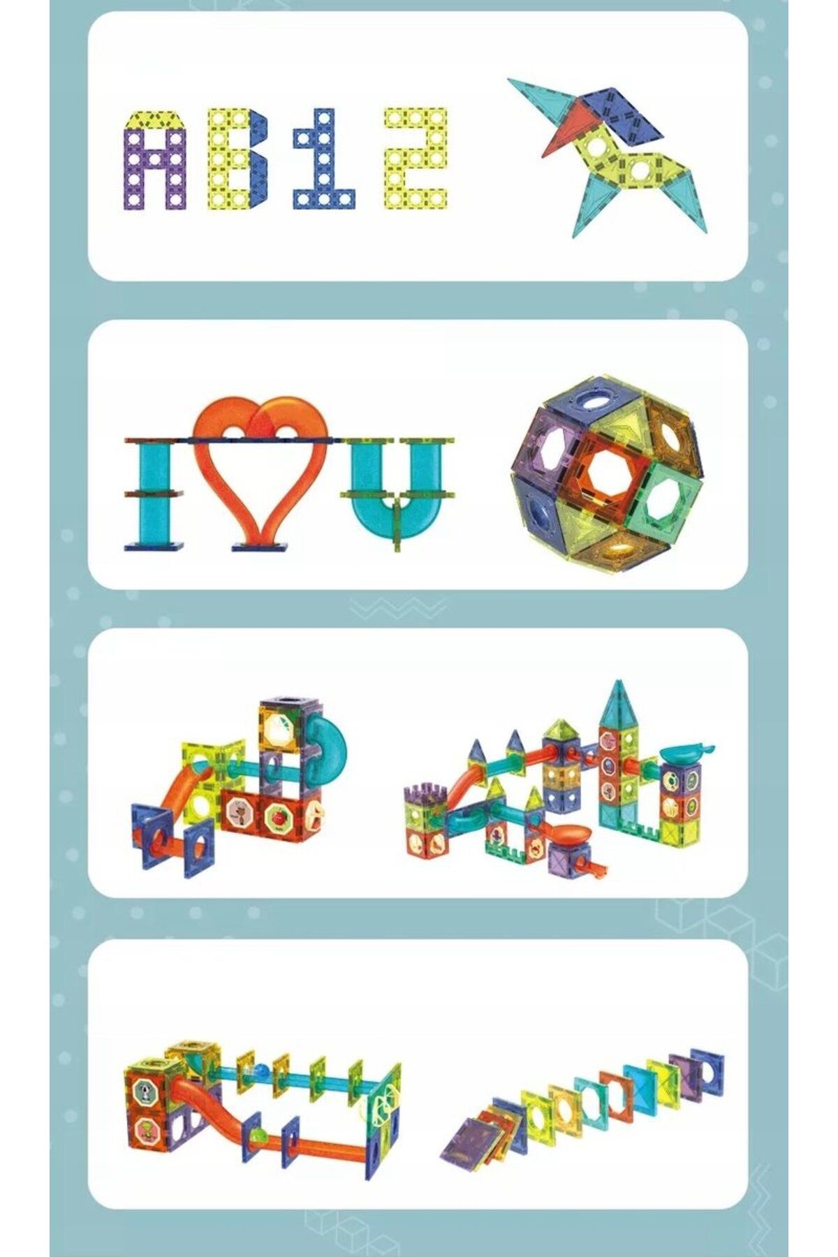 ideal STORE-Set Inteligent de Constructie Magnetic cu Lumina idealStore Strong Magnets, Include 75 elemente Mult 7