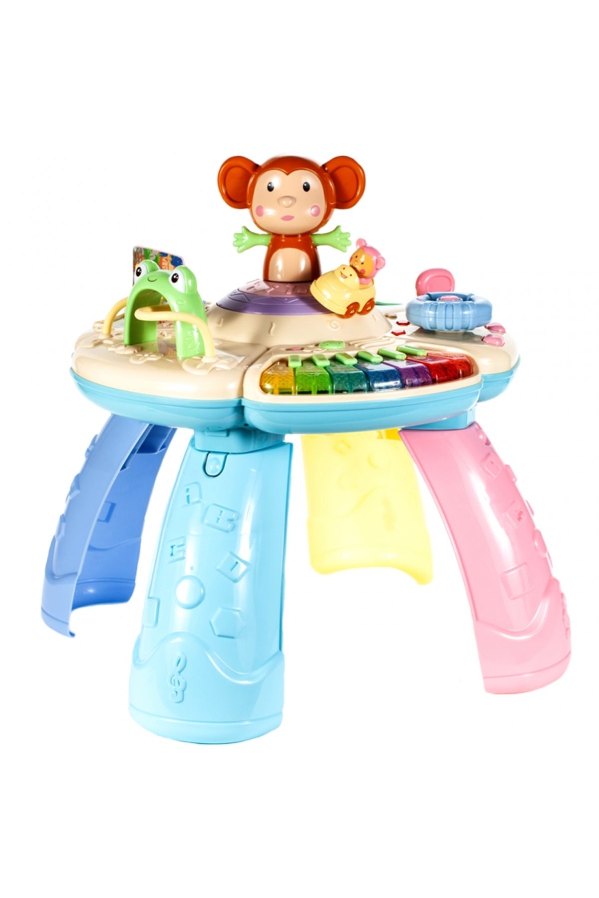 ideal STORE-idealSTORE 6 in 1 Interactive Educational Table Funny Dance Monkey, Includes movable elements that can be 4