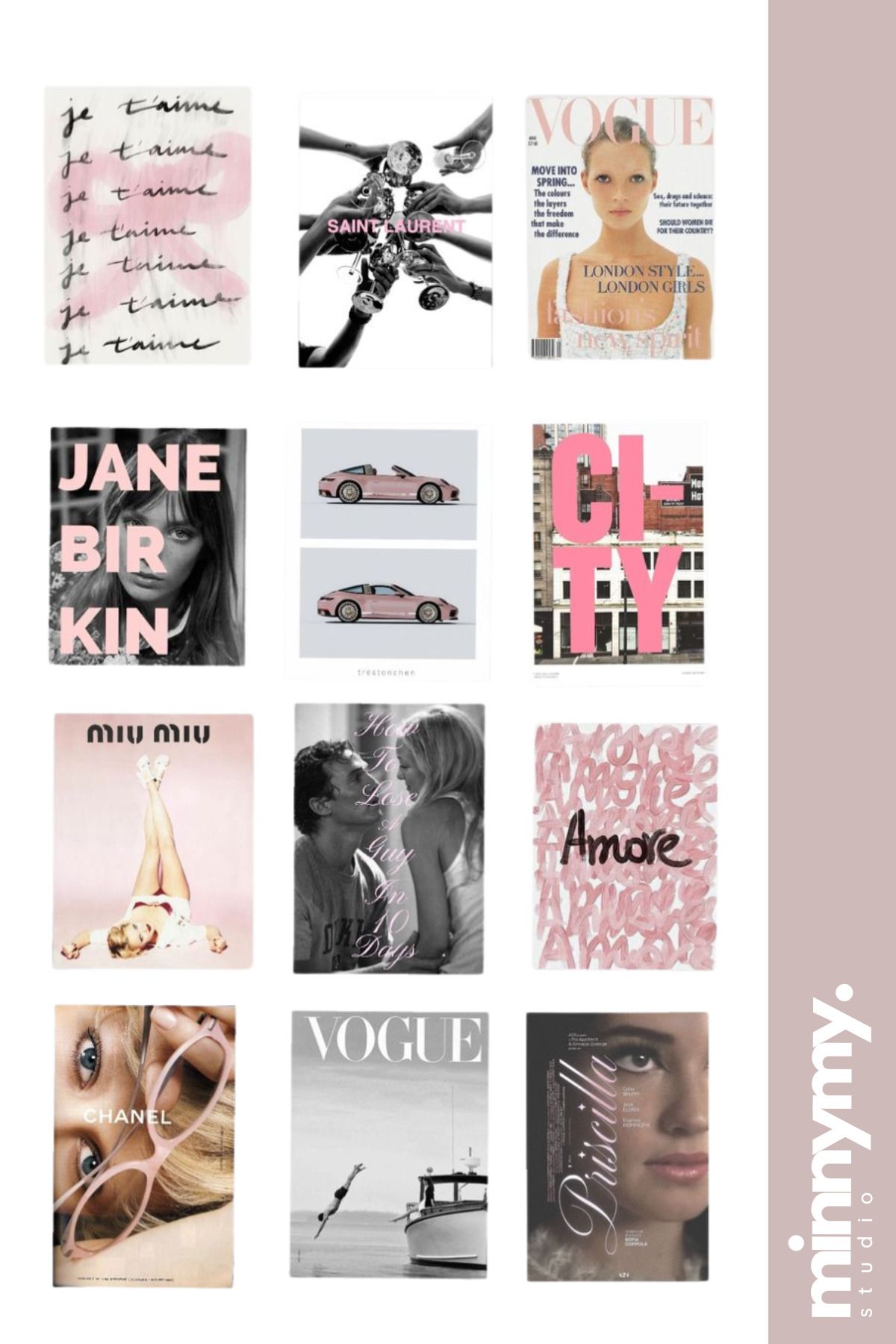 Minnymy TinyFrame Collection Retro Sticker, Çıkartma, Ajanda, Günlük, Planlayıcı, Bullet Journal ,Scrapbook