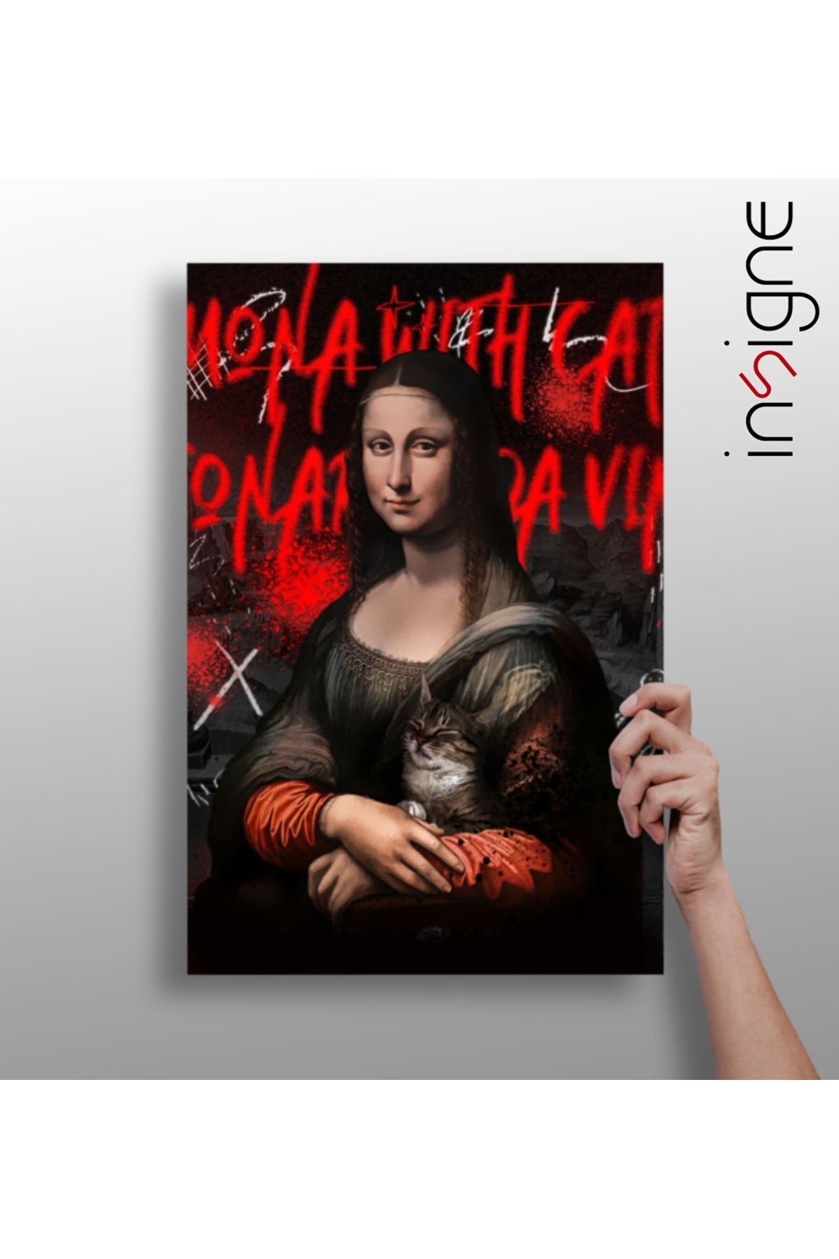 Insigne Mona Lisa Alüminyum Tablo