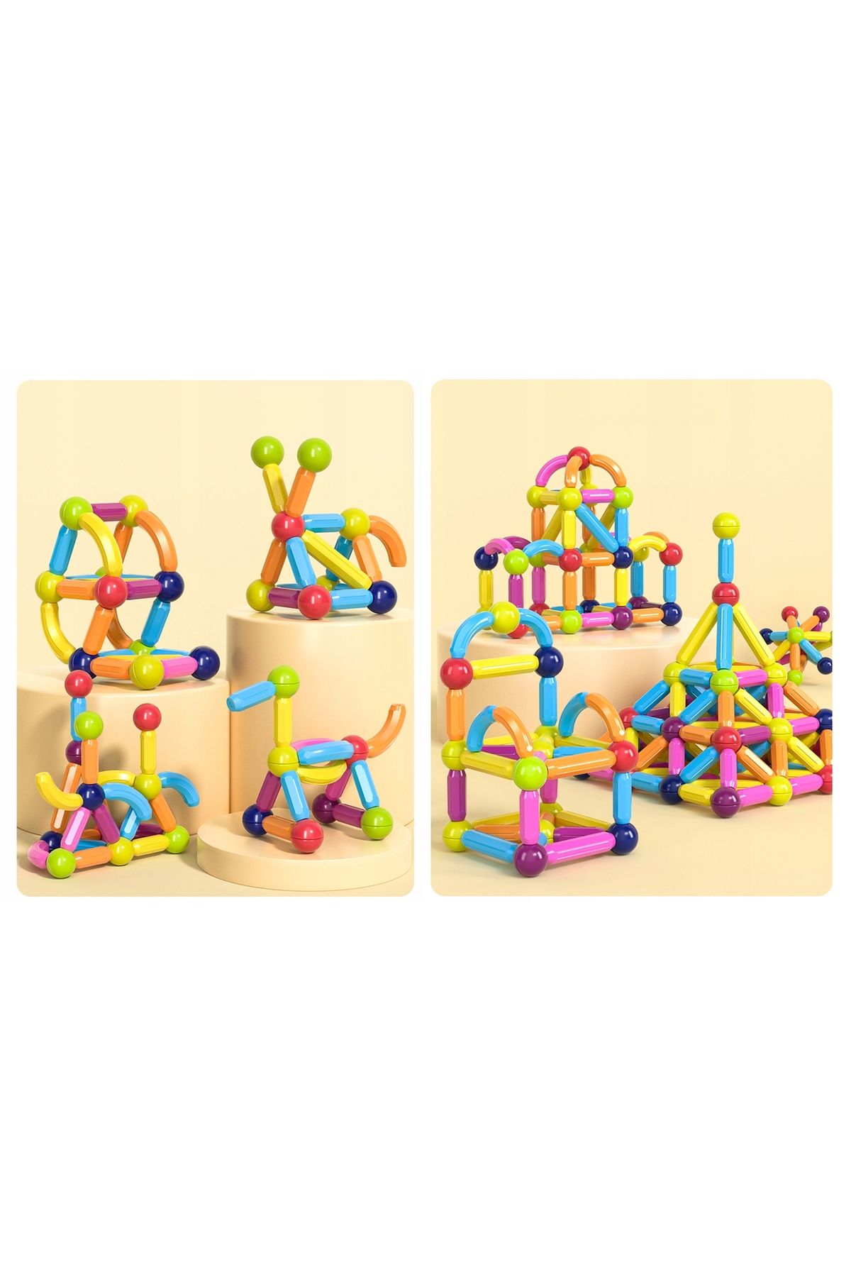ideal STORE-idealStore All Magnetic Building Blocks Puzzle, Educational game, Develops Creativity, Con 6