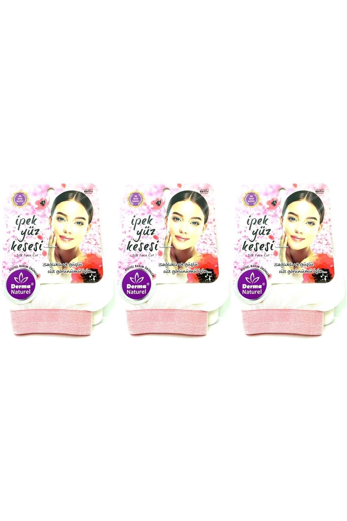 Derma Naturel İpek Yüz Kesesi MS-31 (3 Lü Set)
