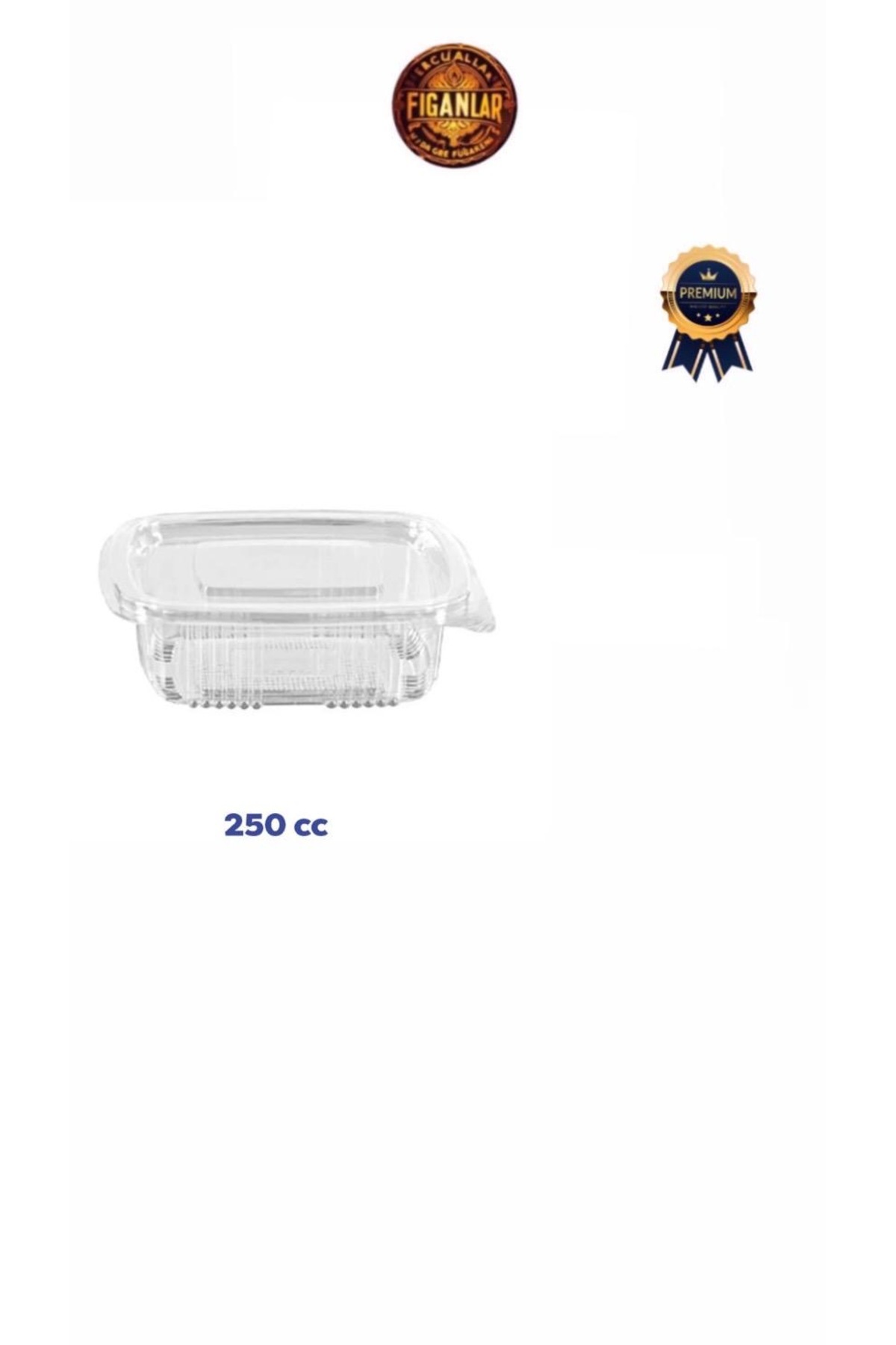 Self-Deep Sealing Plastic Container 250cc 100pcs