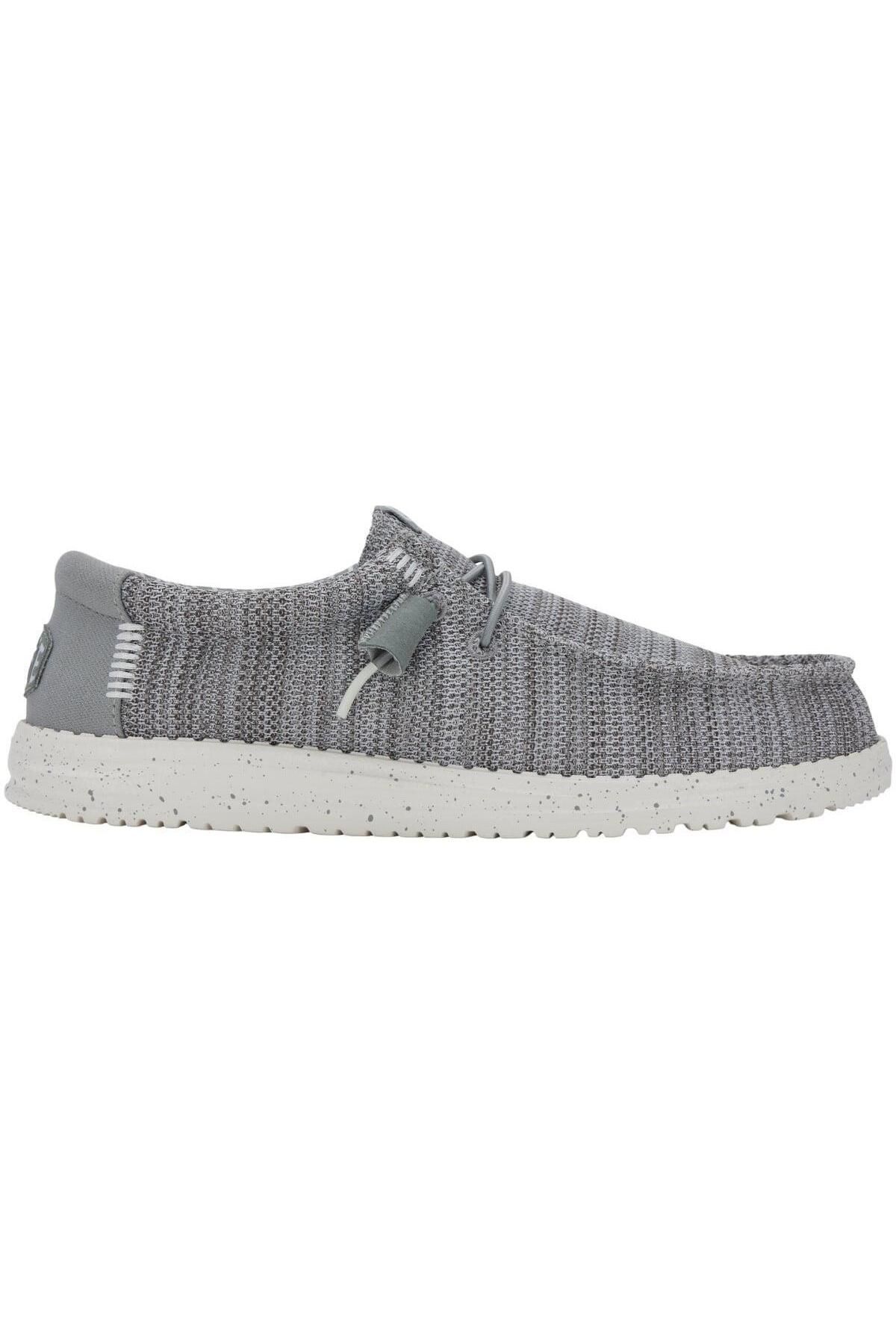 HEY DUDE Wally Stretch Sox Erkek Ayakkabı - Gri