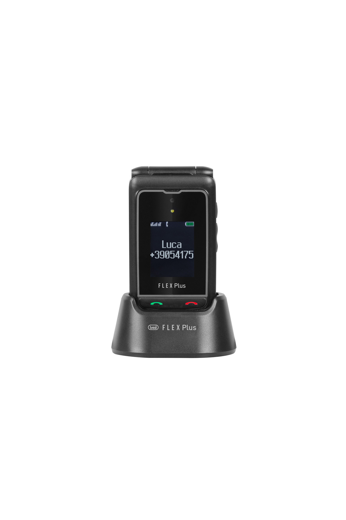 Trevi-Seniors' flip phone with large buttons Trevi Italia FLX65 foldable double display charging socket 1