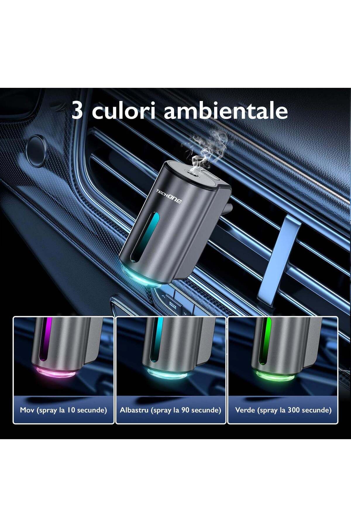 Techone-Odorizant auto Smart Techone® FreshFlow, negru 4