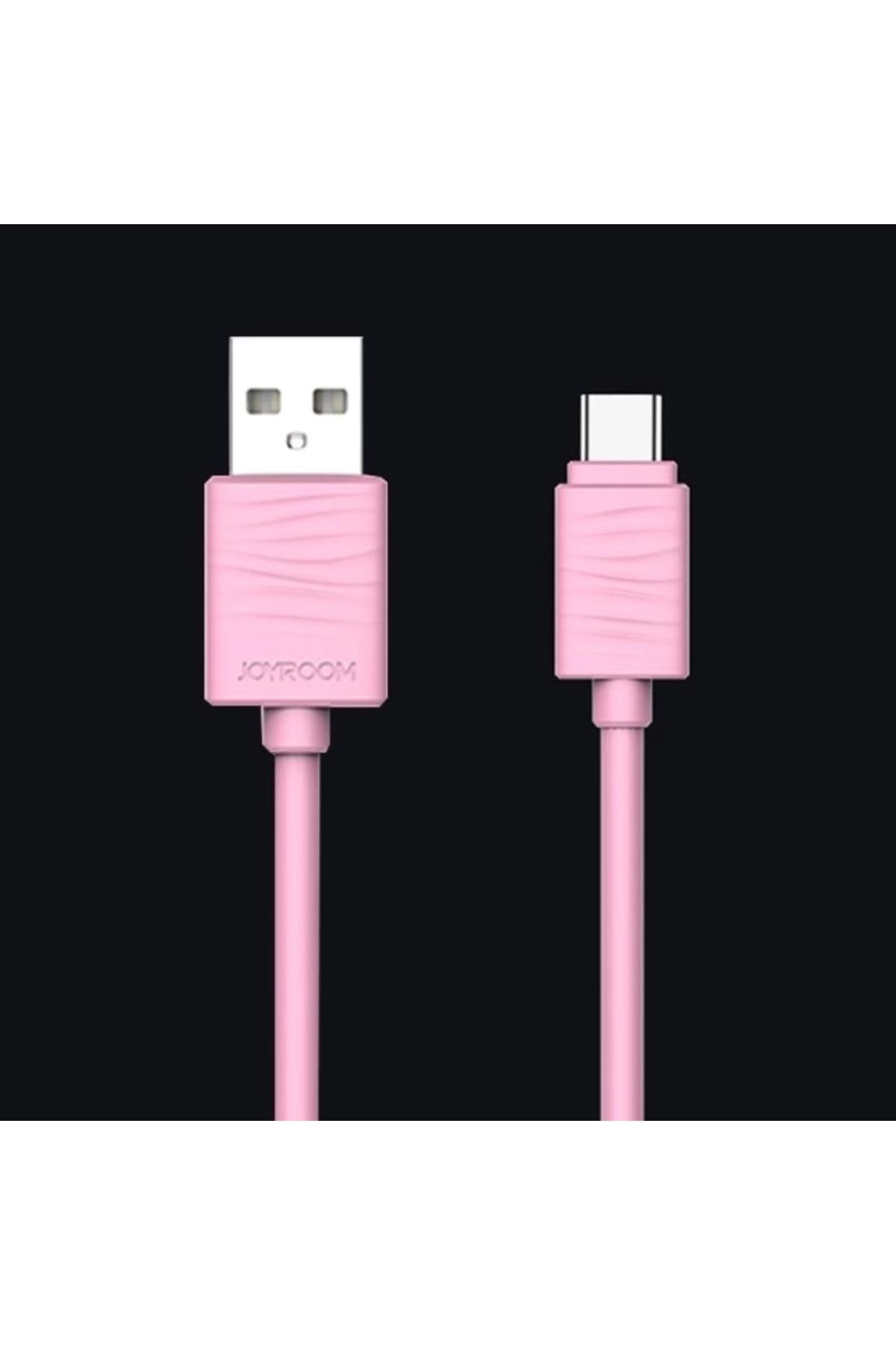 Joyroom Jr-s118 Type-c Usb Hızlı Şarj Ve Data Kablosu 1m Pembe