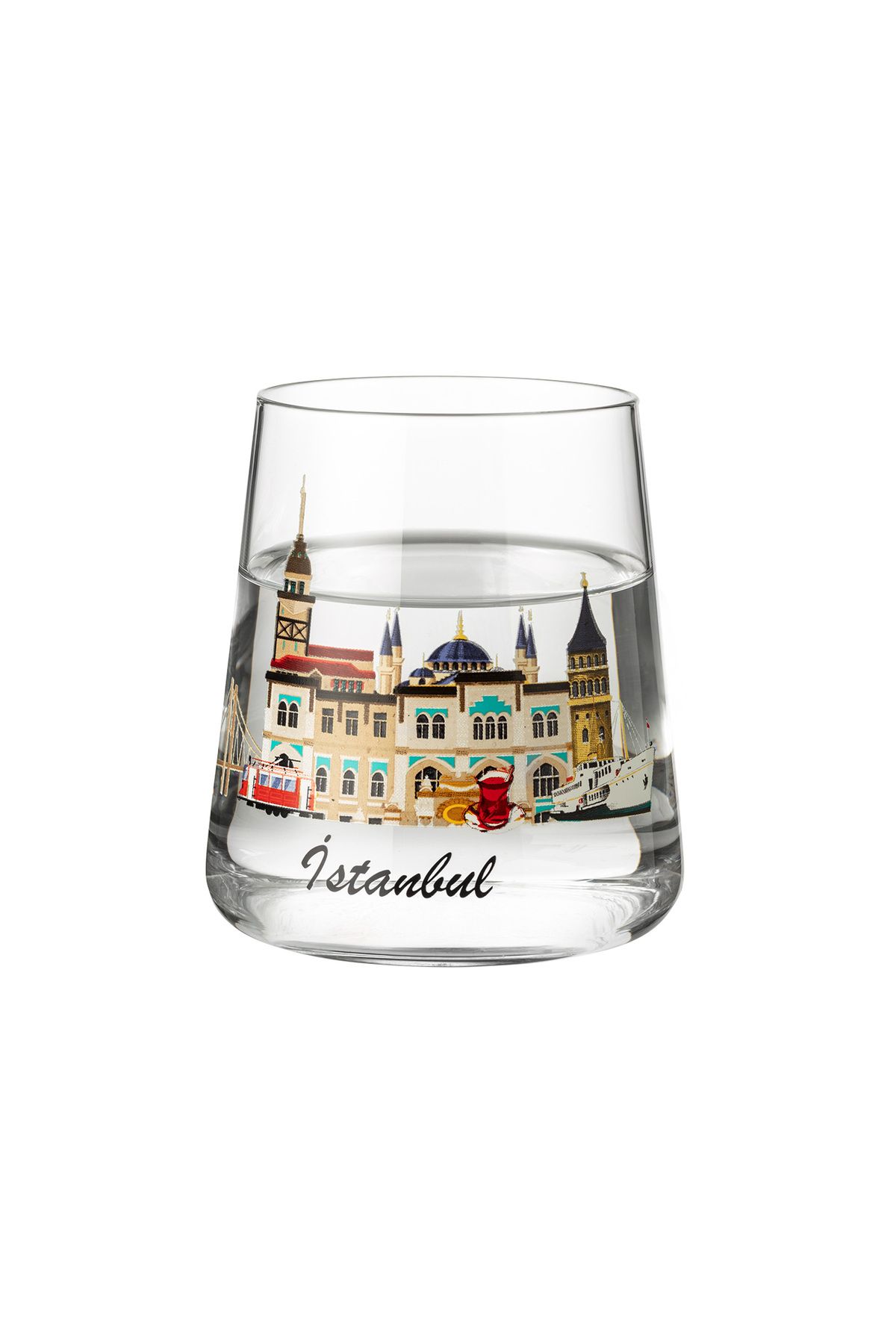 Madame Coco-Istanbul City Set of 2 Water Glasses - Transparent 6