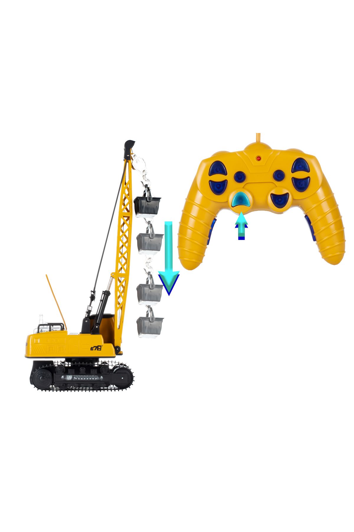 ideal STORE-Interactive Crane with Remote Control CRANE LUXURY idealSTORE, Dimensions 21x14x49 cm Stable Construction 8