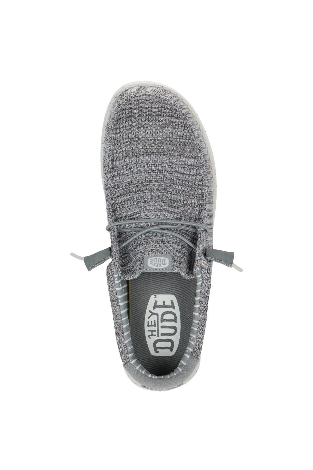 HEY DUDE-Wally Stretch Sox Men's Shoes - Gray 5