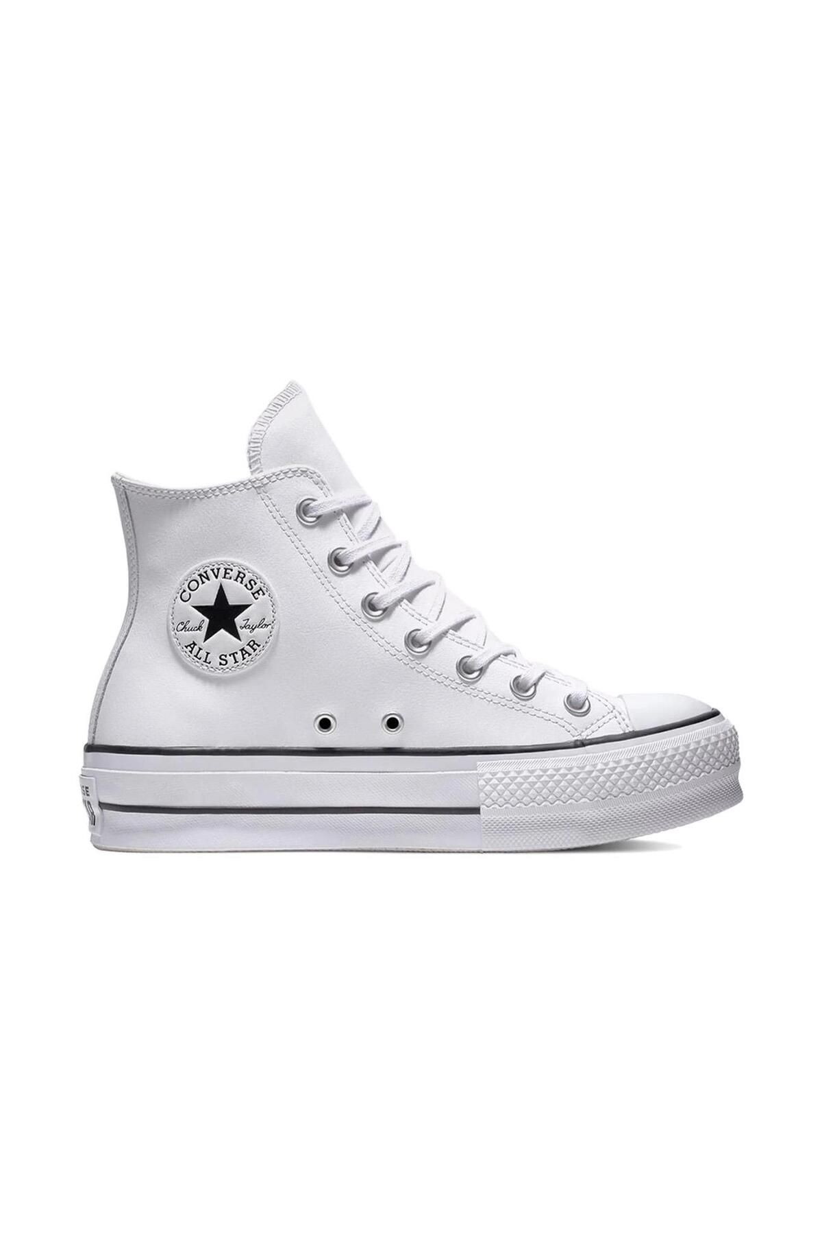 converse 561676C Ayakkabı Beyaz-Siyah