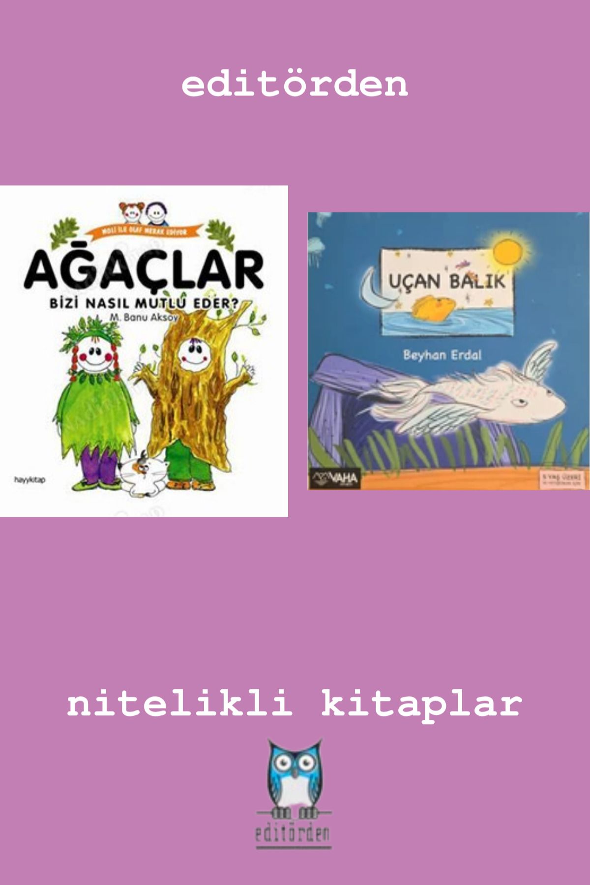 Bilge Kuş Yayınları Ağaçlar Bizi Nasıl Mutlu Eder? / Banu Aksoy - Uçan Balık