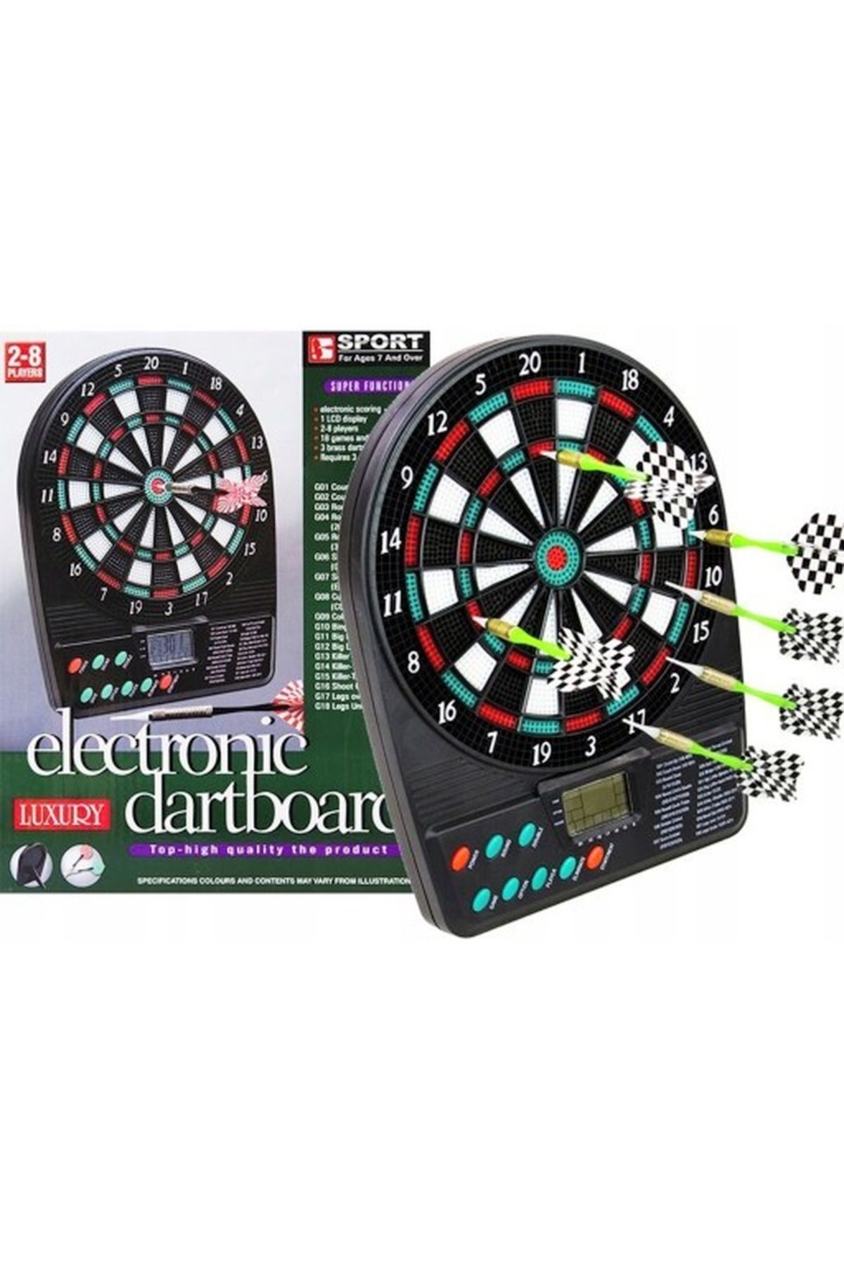 ideal STORE-Ideal Store Electronic Dart Game, 3 Arrows, 9 Tips, 18 Games with 159 Variants, Develops Skills M 4
