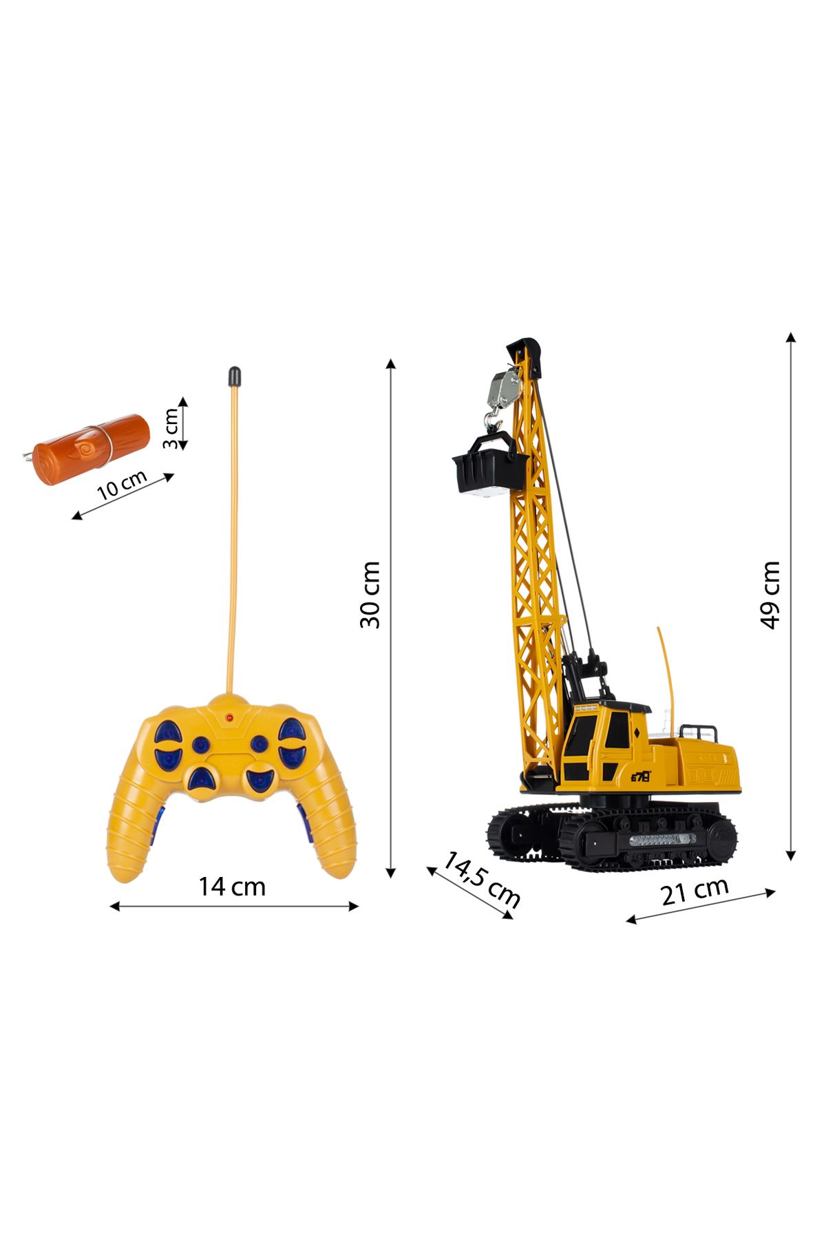 ideal STORE-Interactive Crane with Remote Control CRANE LUXURY idealSTORE, Dimensions 21x14x49 cm Stable Construction 2