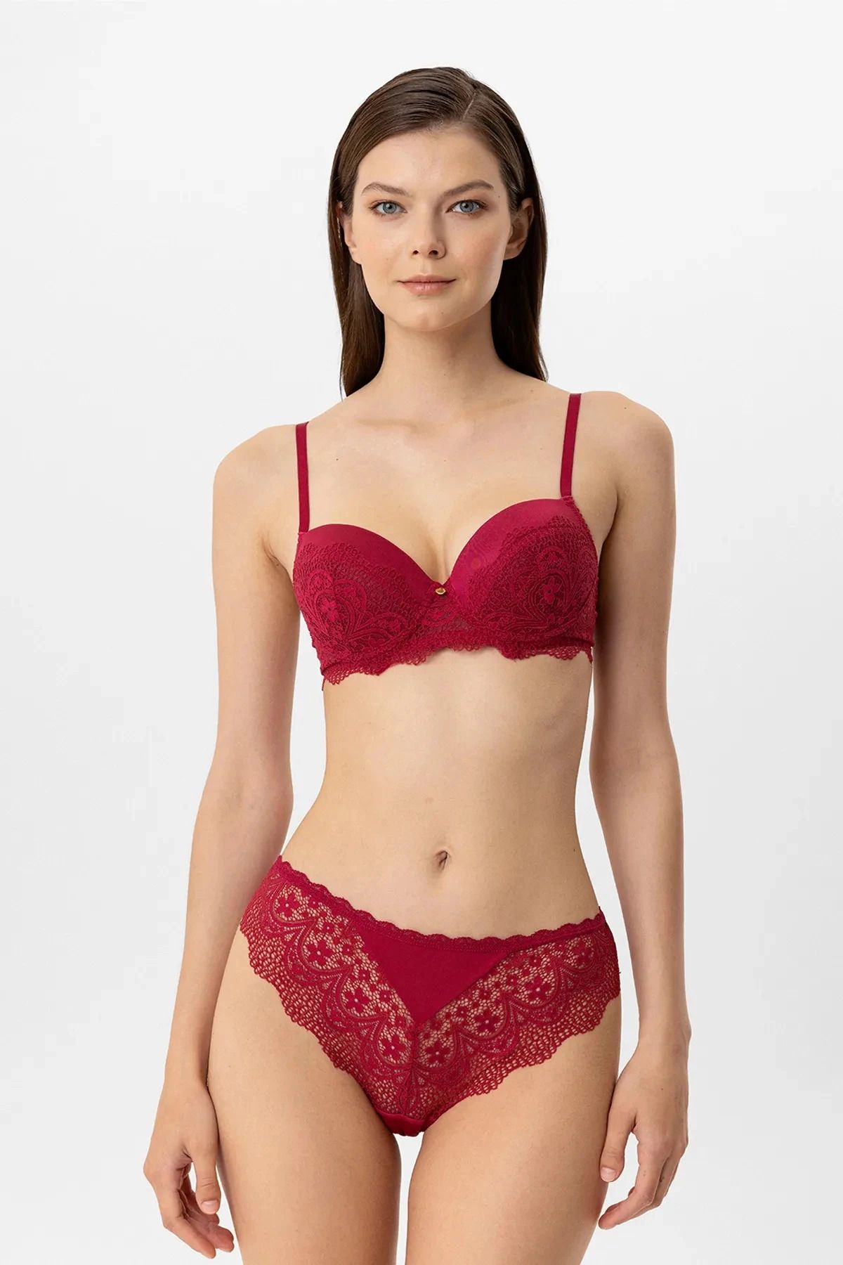Pierre Cardin Dolgulu Push up Destekli Regular Sütyen Külot Takımı