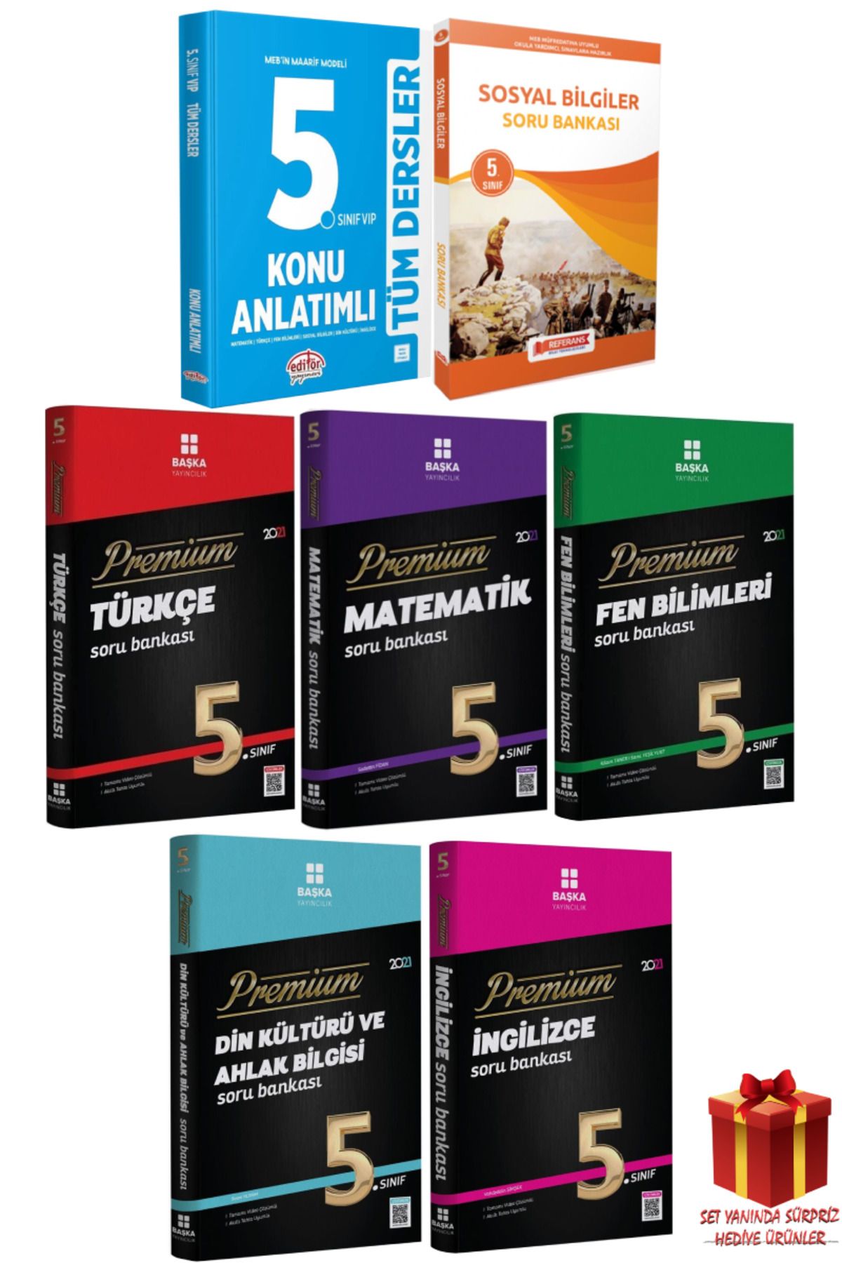 Editör Yayınevi 5. Sınıf Tüm Dersler Konu Anlatımı+ Türkçe+ Matematik+ Sosyal+ Fen+ Din+ İngilizce Soru Bankası