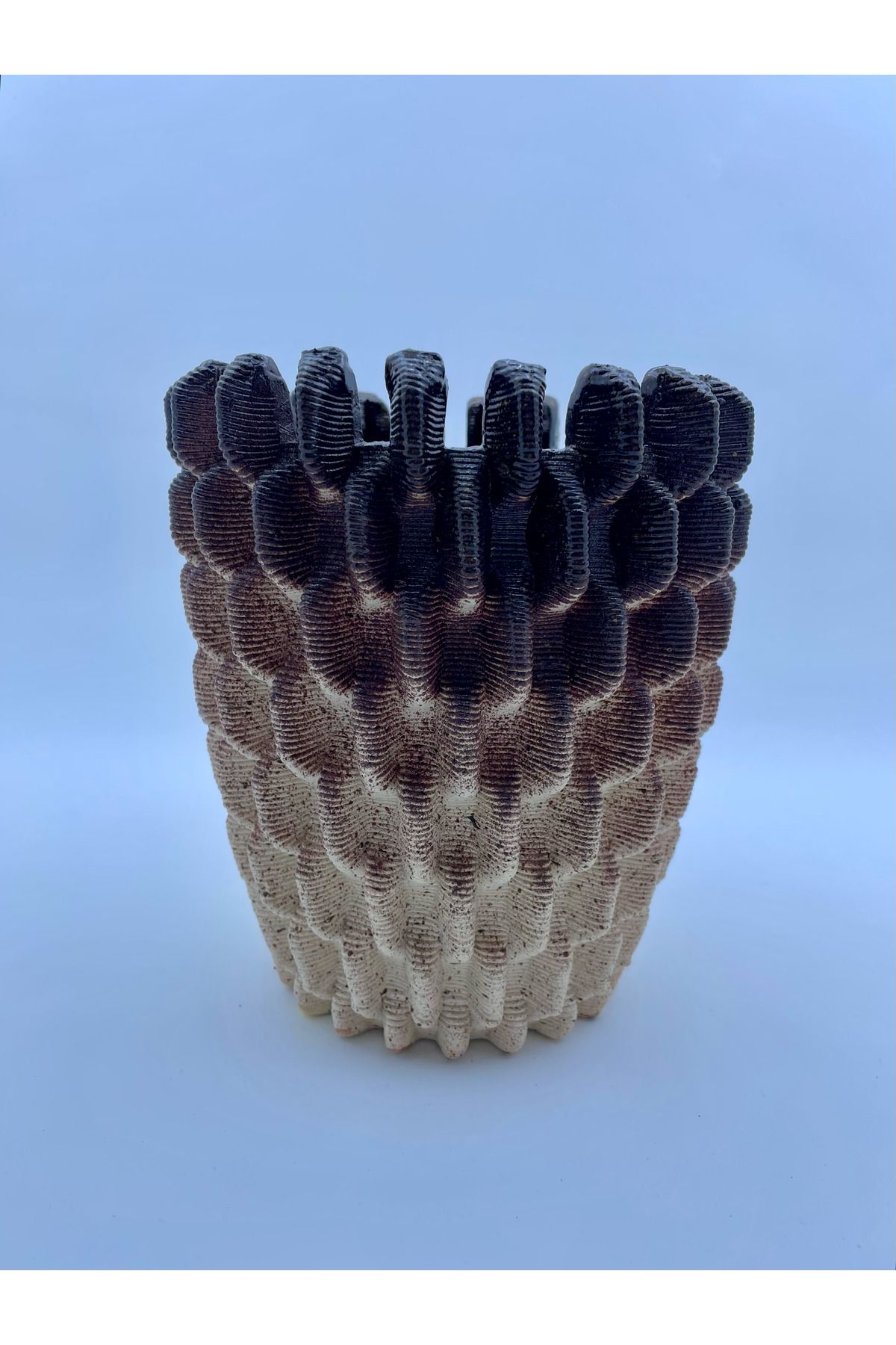 creamic studio 3D Seramik Tasarım Saksı 18x14 cm| Creamic Studio