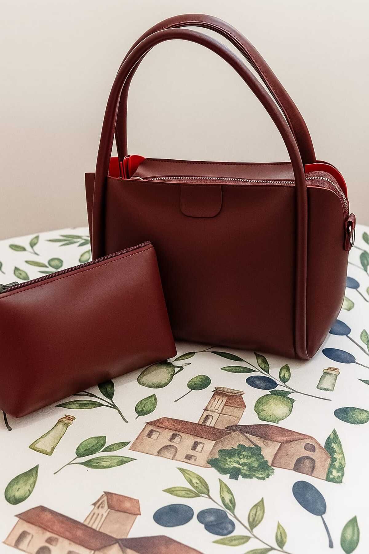 mygeppetobag Kadın El ve Omuz Çantası Askılı ve Fitilli Şık Özel Gün Çantası