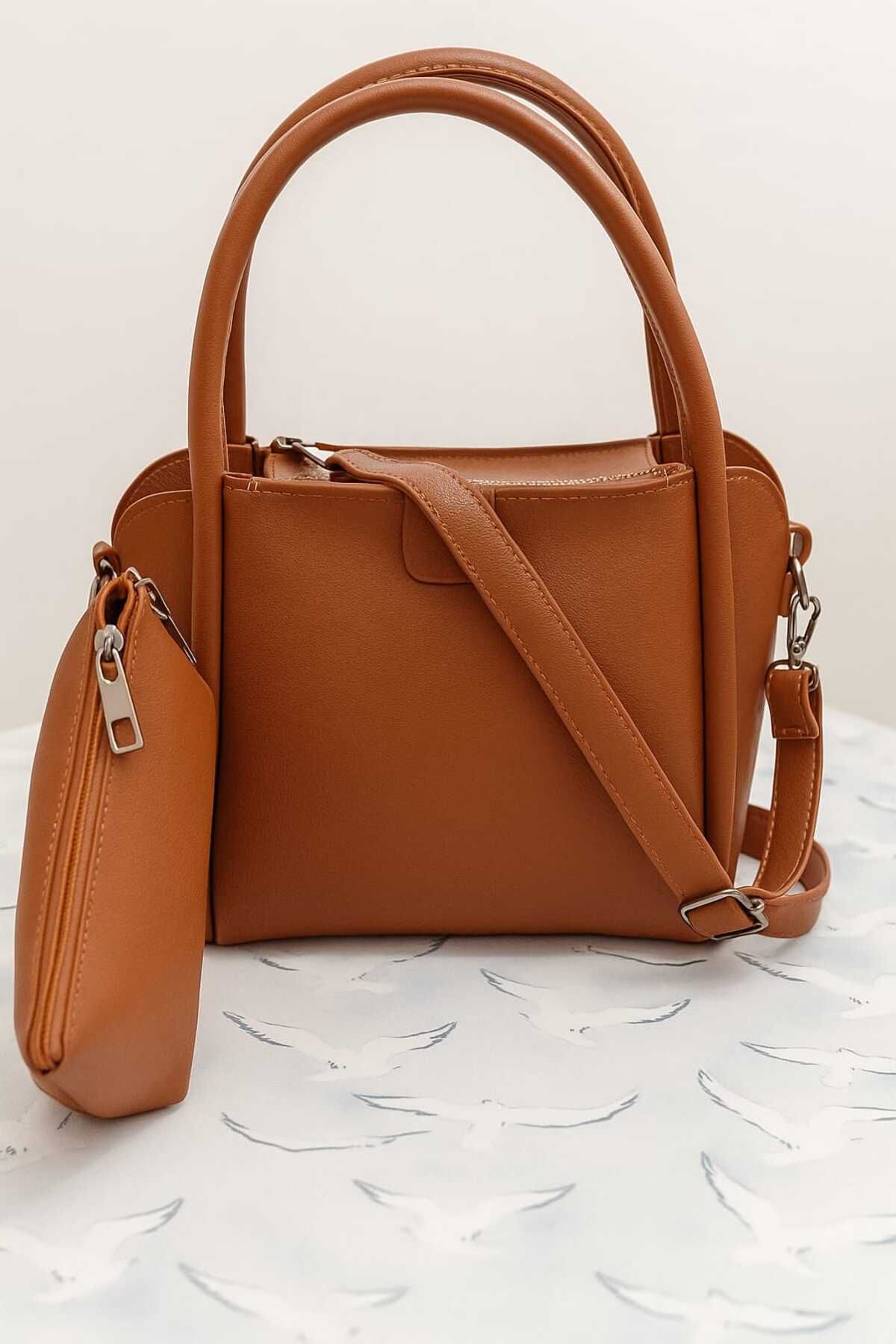 mygeppetobag Kadın El ve Omuz Çantası Askılı ve Fitilli Şık Özel Gün Çantası